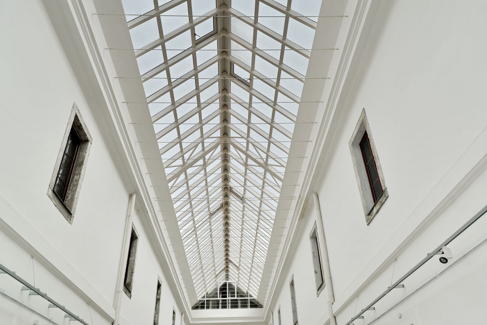 Nikon D5500 sample photo. Atrium, ceiling, geometric, interior photography