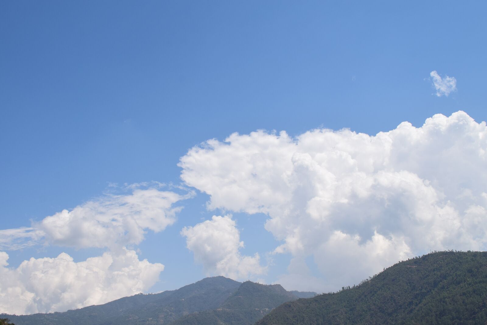 Nikon D5300 sample photo. Hill, with blue sky photography