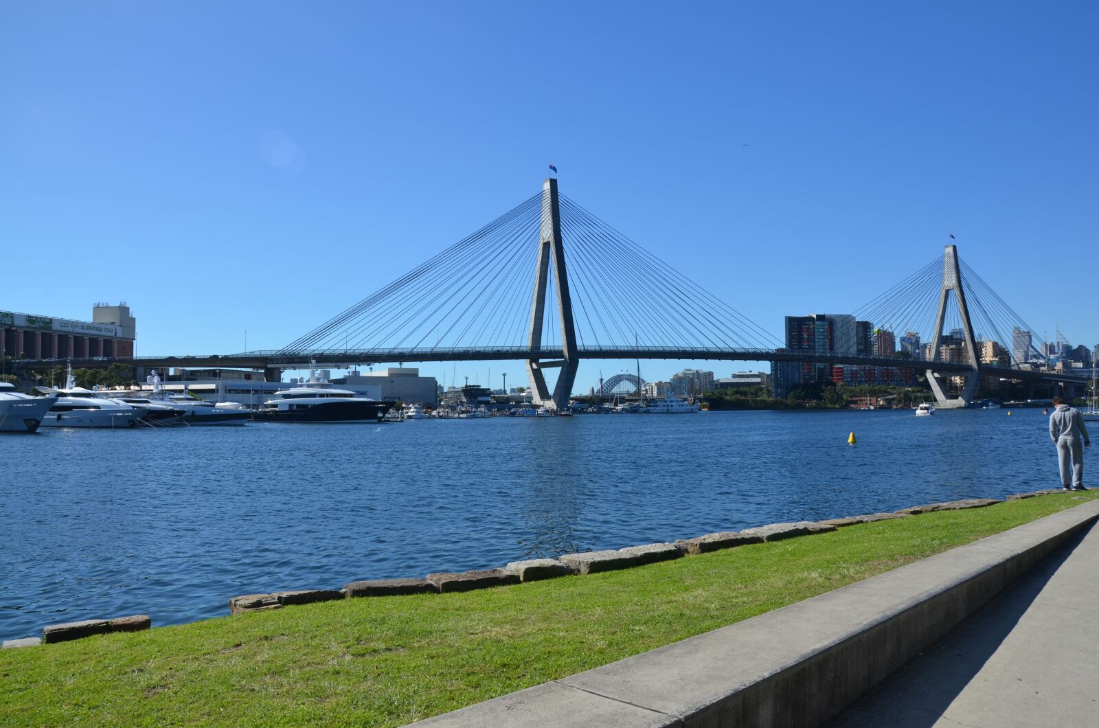 Nikon D7000 sample photo. Anzac bridge, bridge, water photography