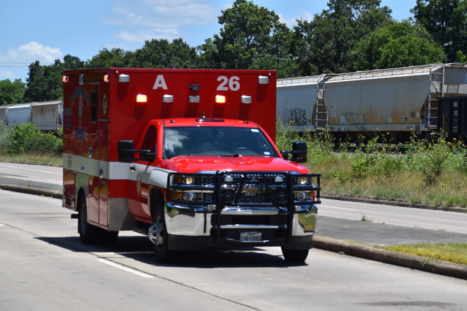 Nikon D3500 sample photo. Ambulance, hfd, fire department photography