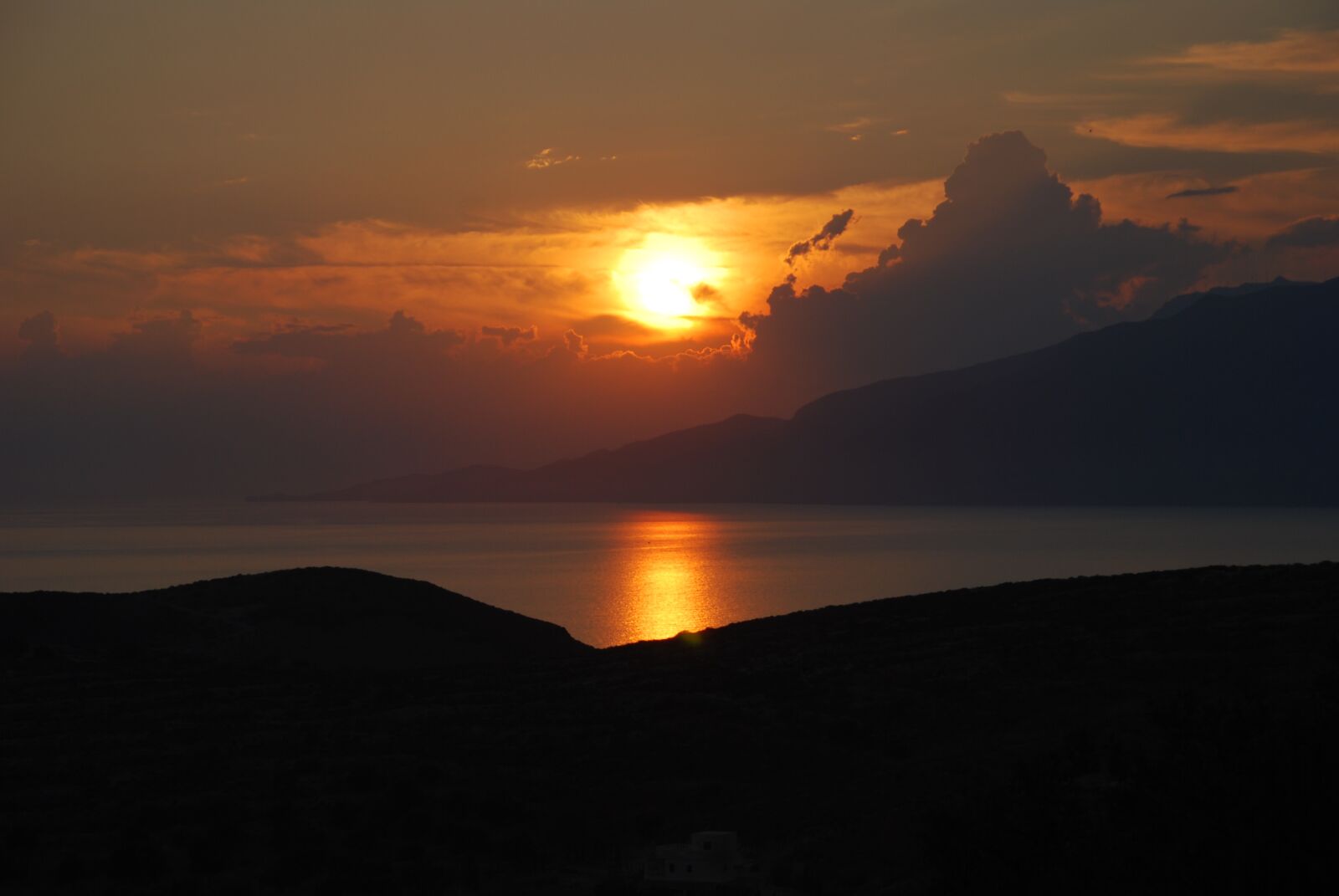 Nikon D60 sample photo. Sunset, clouds, sea photography