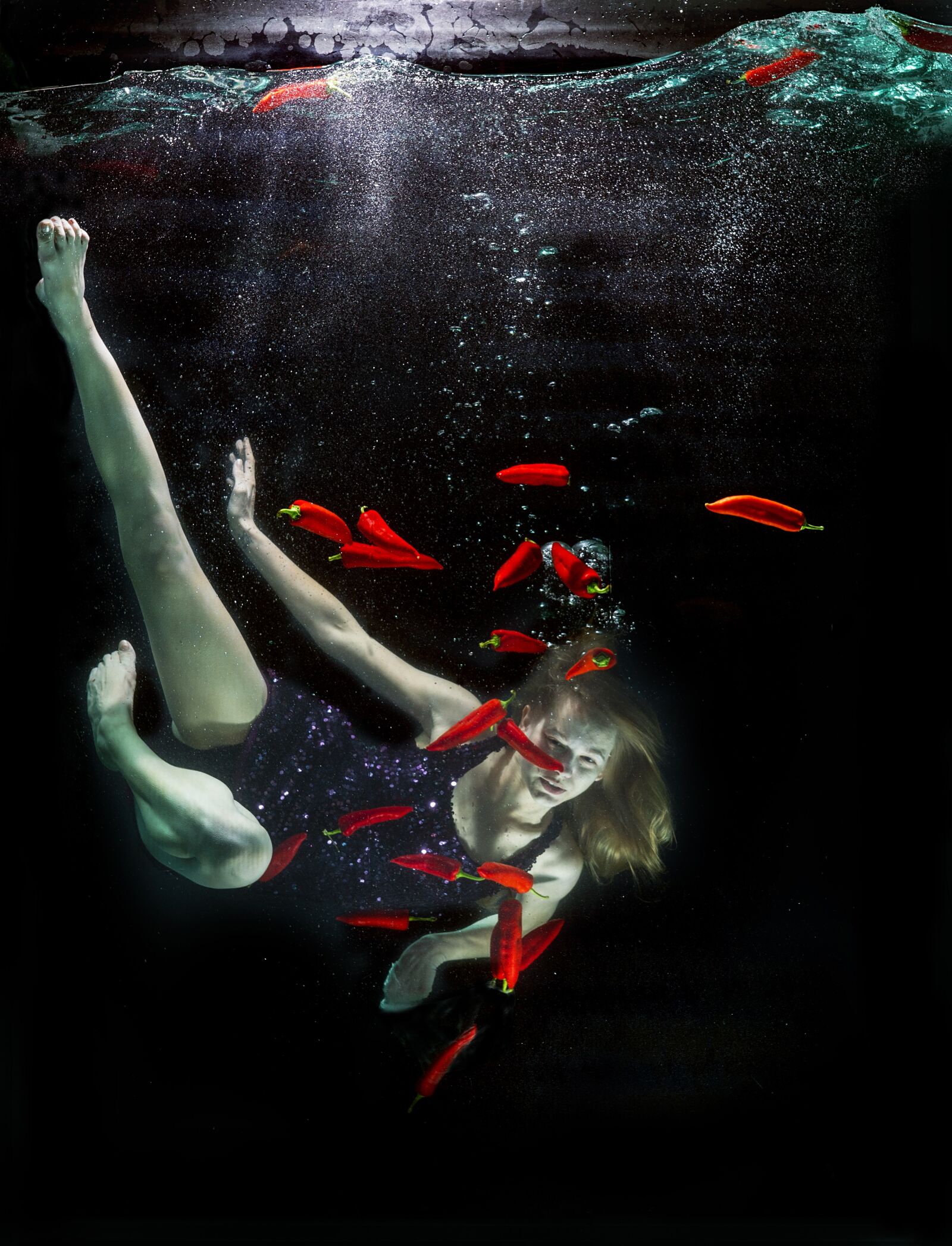 Sony Alpha DSLR-A850 sample photo. Underwater, model, fine arts photography
