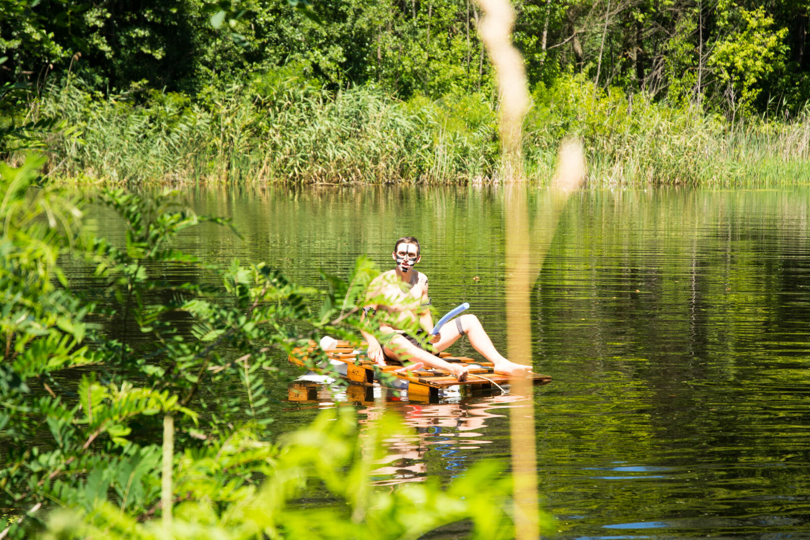 Nikon D7100 sample photo. Camp, dip, forest, pine photography