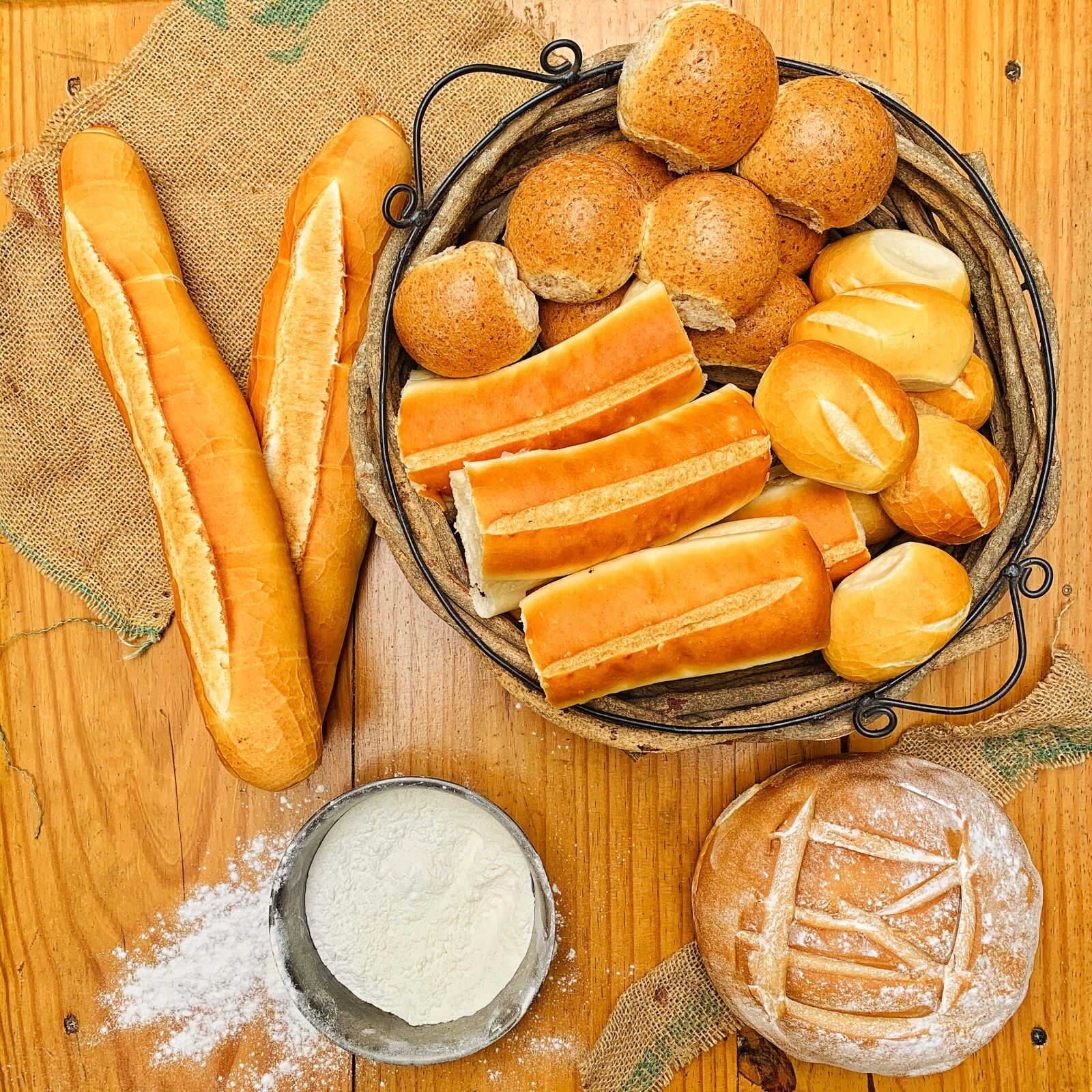 Apple iPhone XR sample photo. Bread, flour, bakery photography