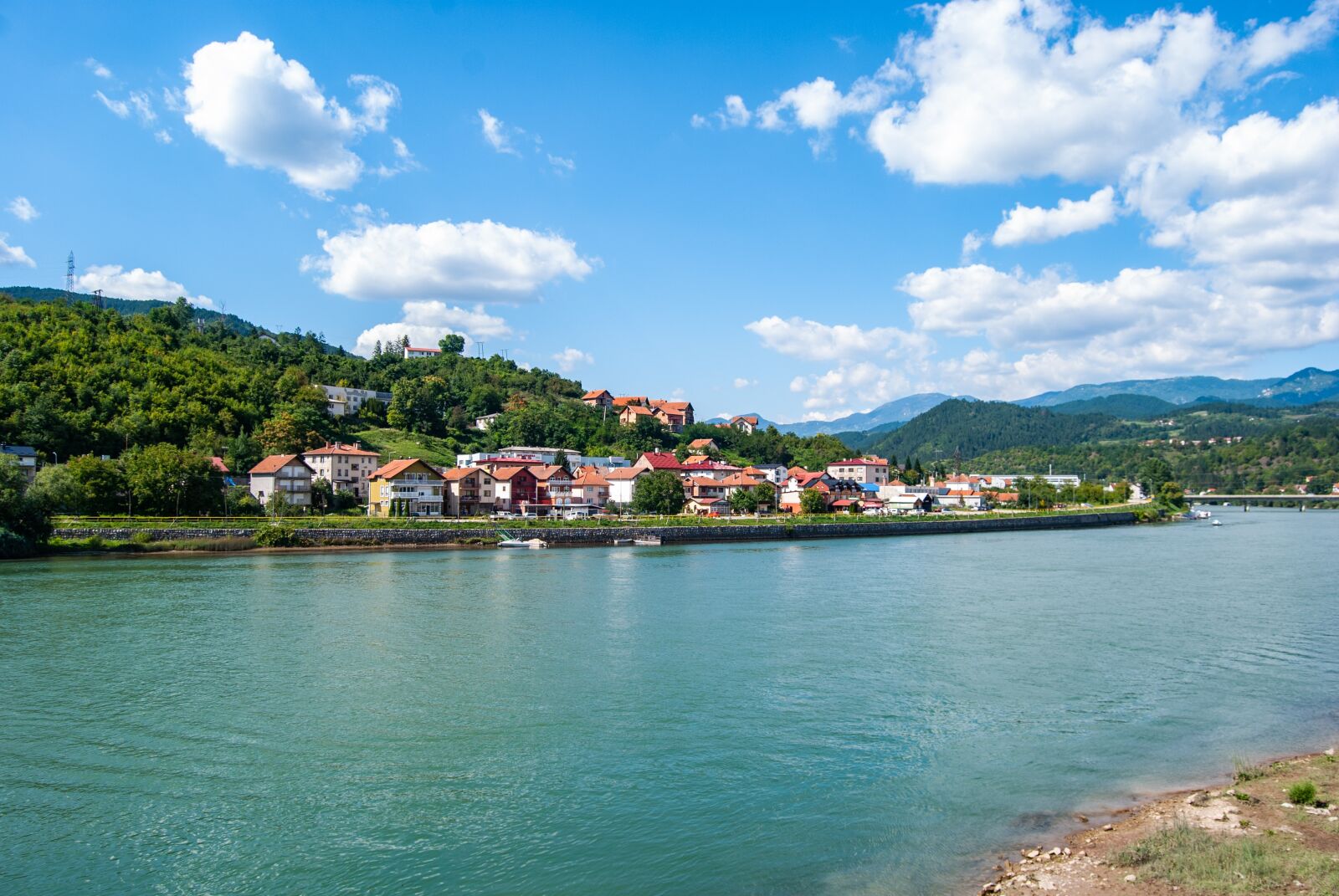 Nikon D60 sample photo. River, town, village photography