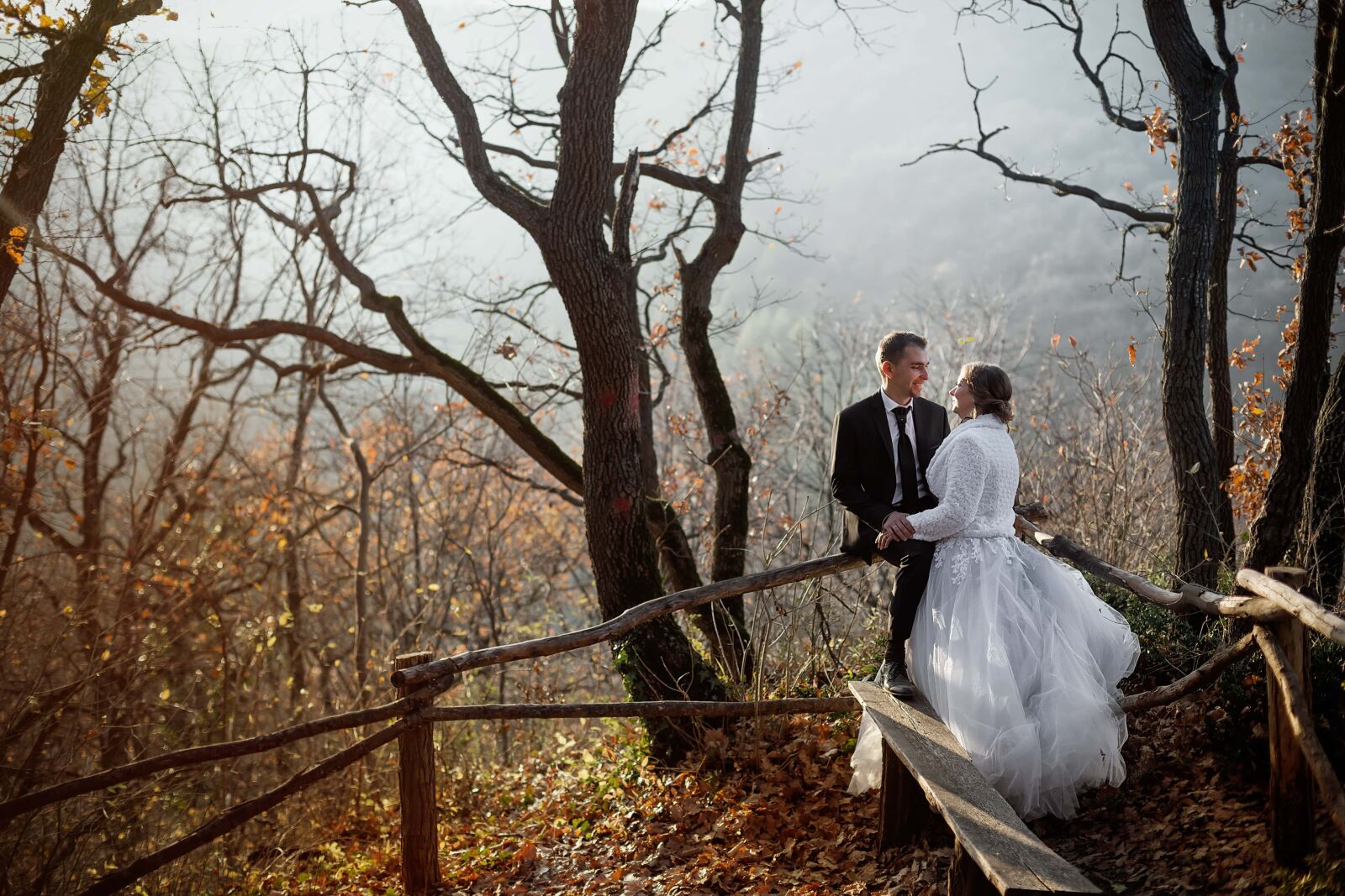 Canon EOS 5D Mark III + Canon EF 50mm F1.4 USM sample photo. Just married, forest, bride photography