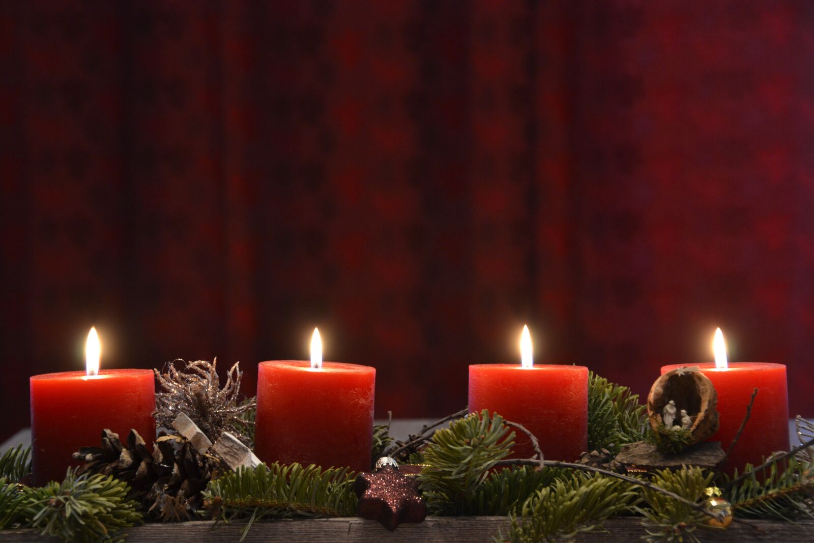 Nikon D3100 sample photo. Advent wreath, candles, advent photography