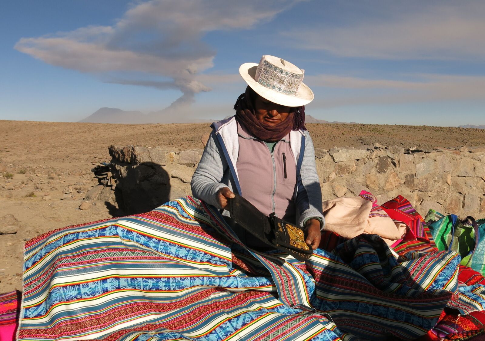 Canon PowerShot G15 sample photo. Sabancaya5976m, vulcan eruption, andes photography