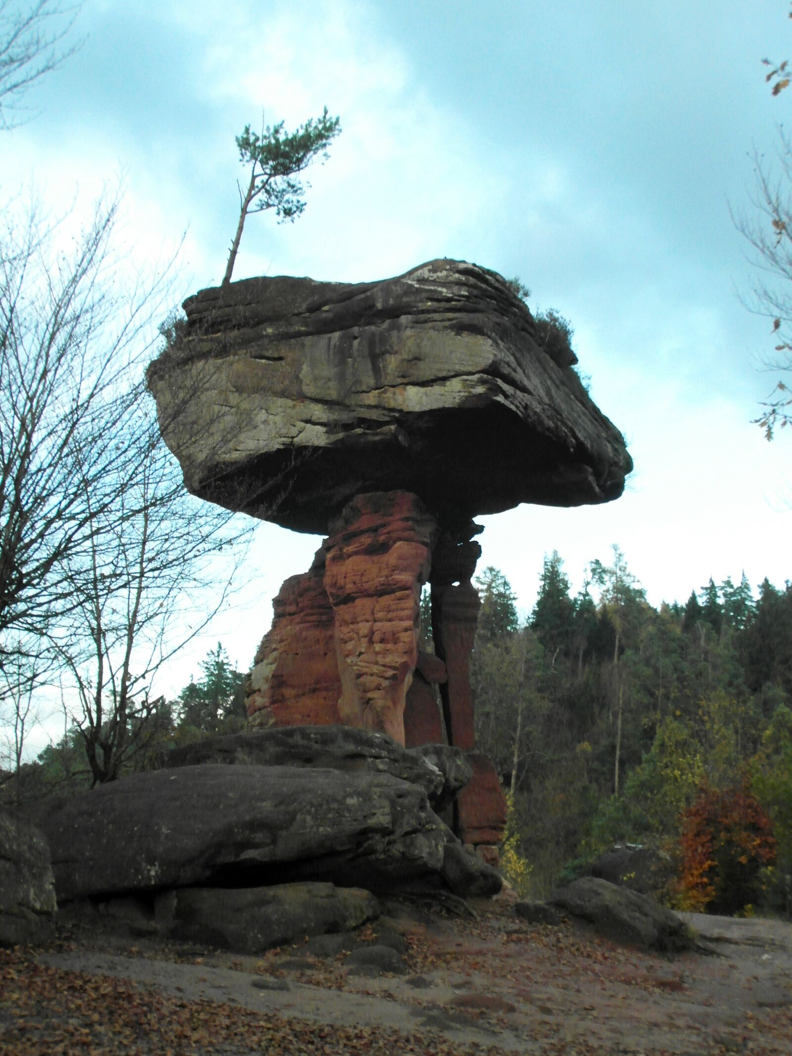 Samsung WB750 sample photo. Devil's table, palatinate, sand photography