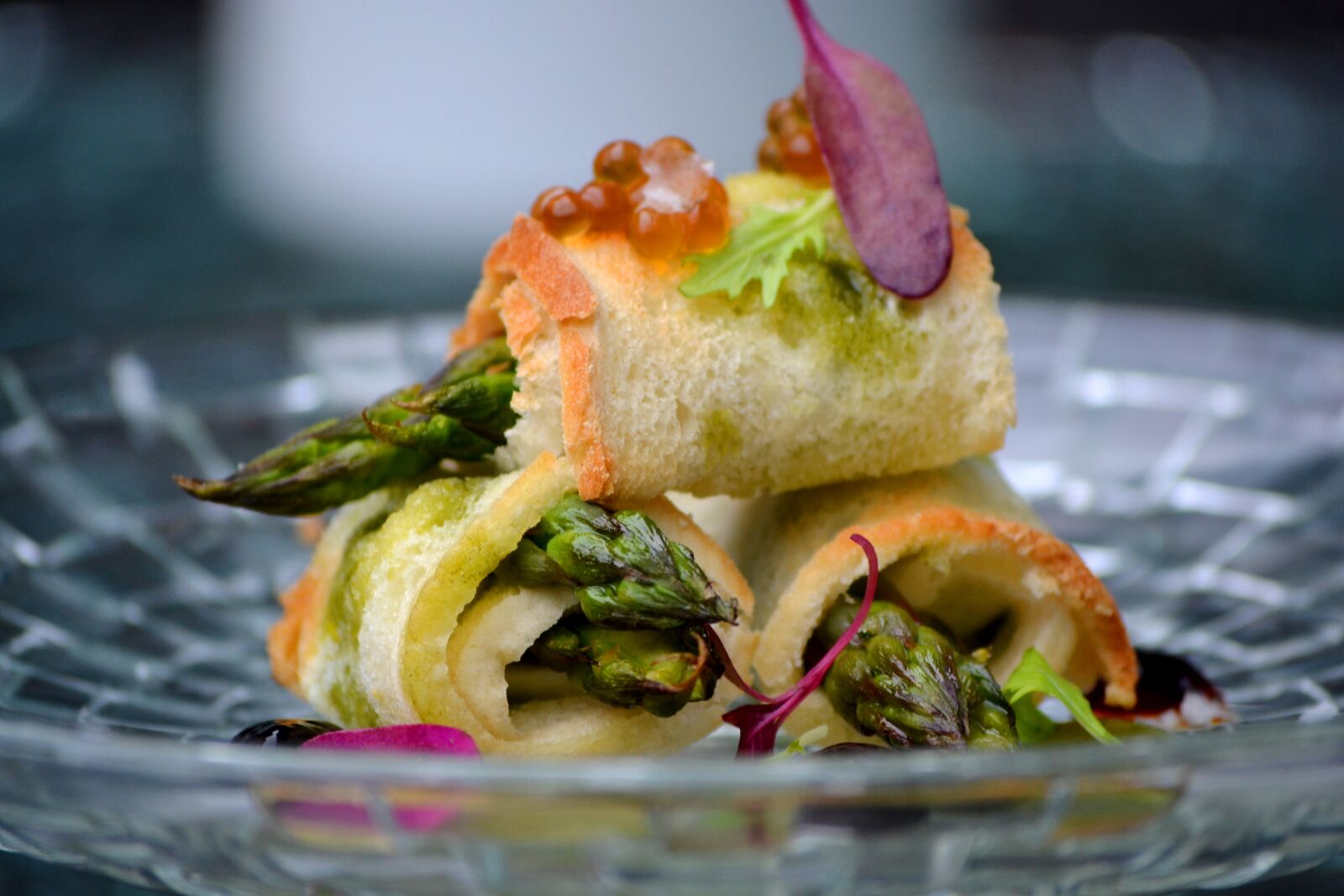 Nikon D3100 sample photo. Food, tapas, asparagus photography