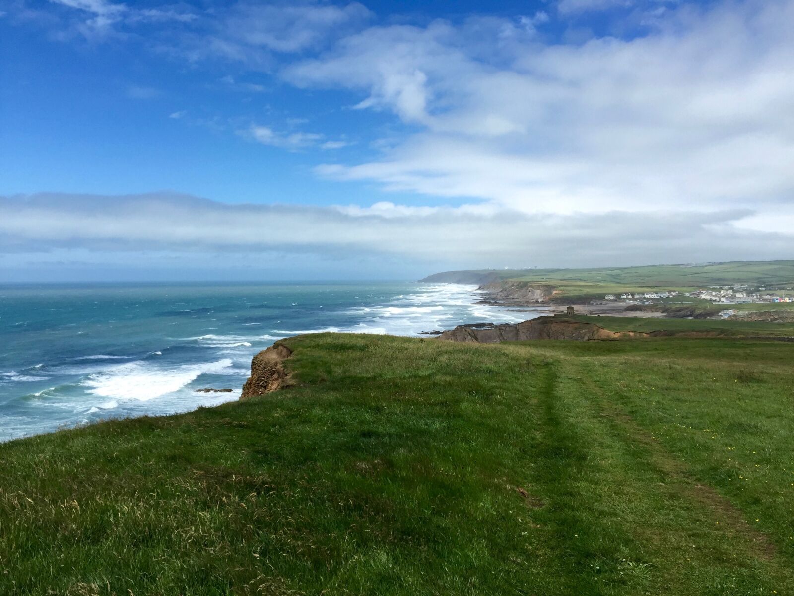 iPhone 6 Plus back camera 4.15mm f/2.2 sample photo. Cornwall, coast, sea photography