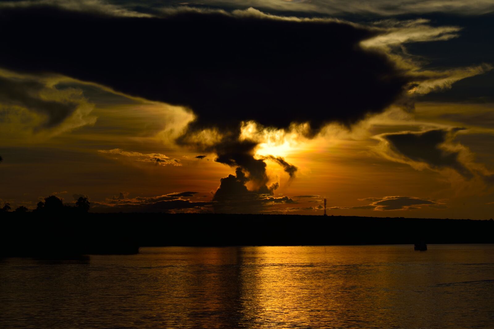 Nikon D800 sample photo. Sunset, zambezi, victoria falls photography