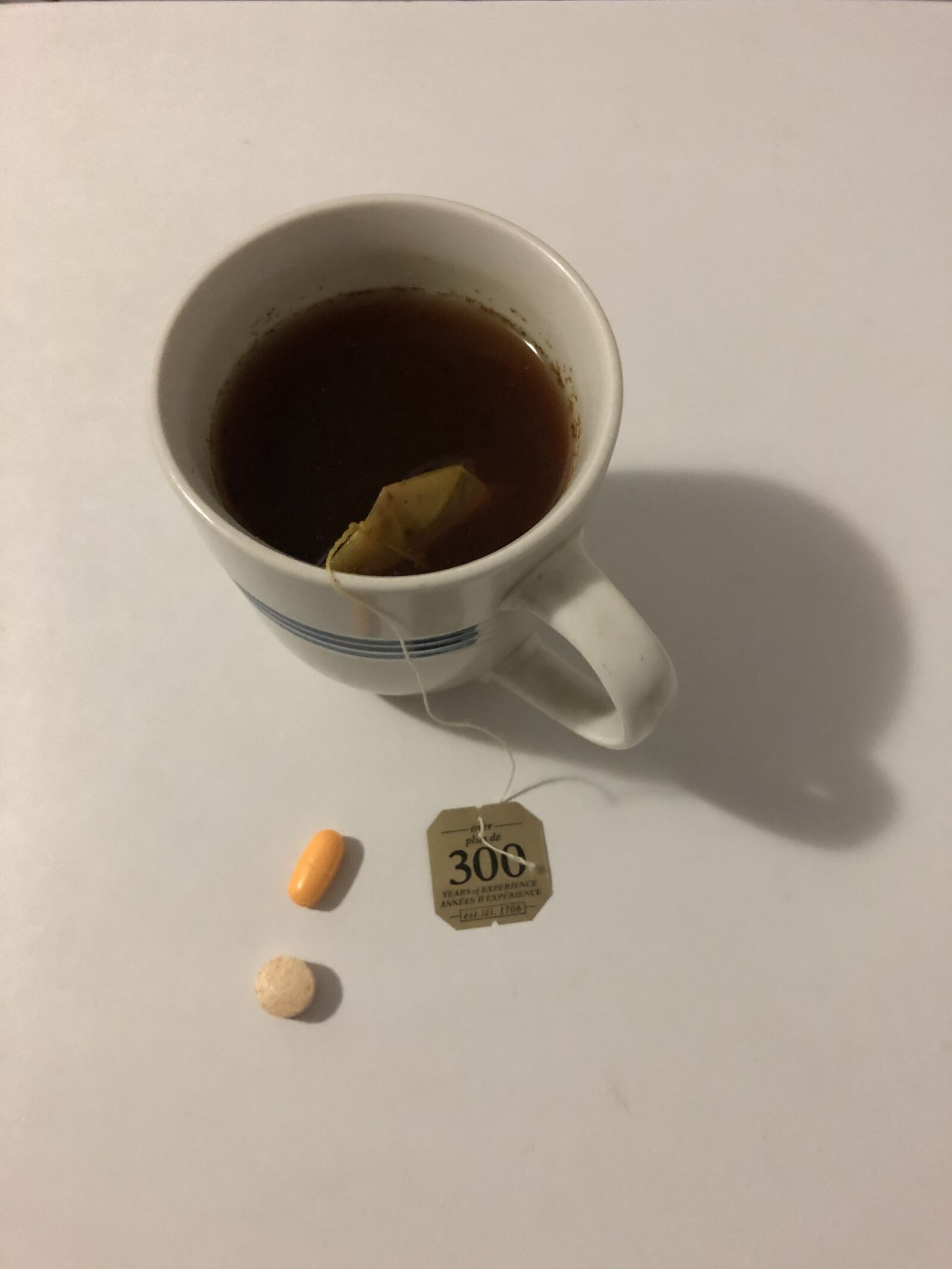 Apple iPhone 8 sample photo. Tea, drink, pills photography