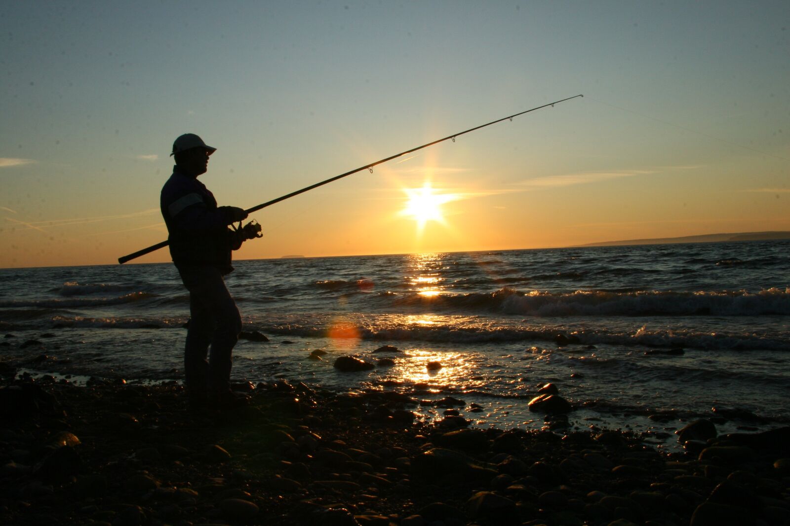 Canon EOS 30D sample photo. Fishing, coast, ocean photography