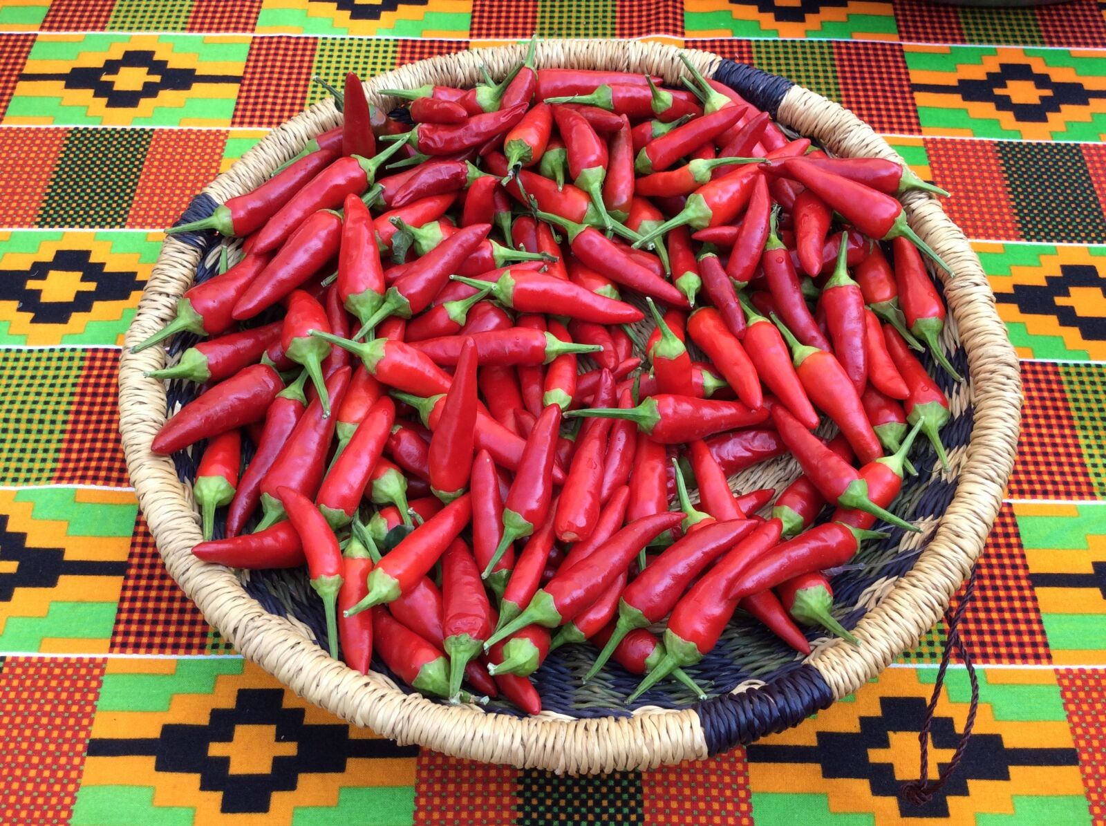 Apple iPad Air sample photo. Hot, peppers, basket photography