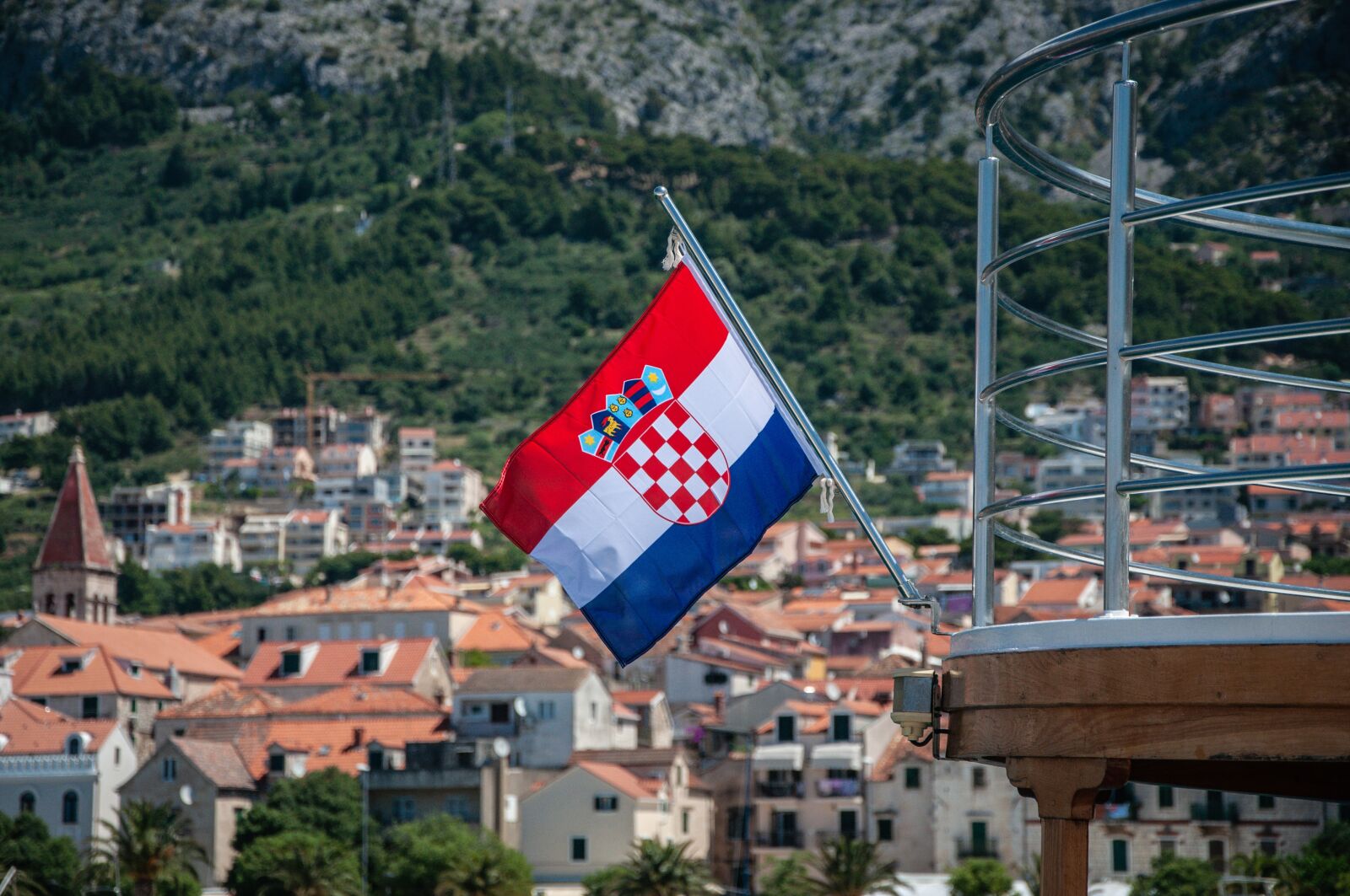 Nikon D90 sample photo. Croatia, flag, sea photography