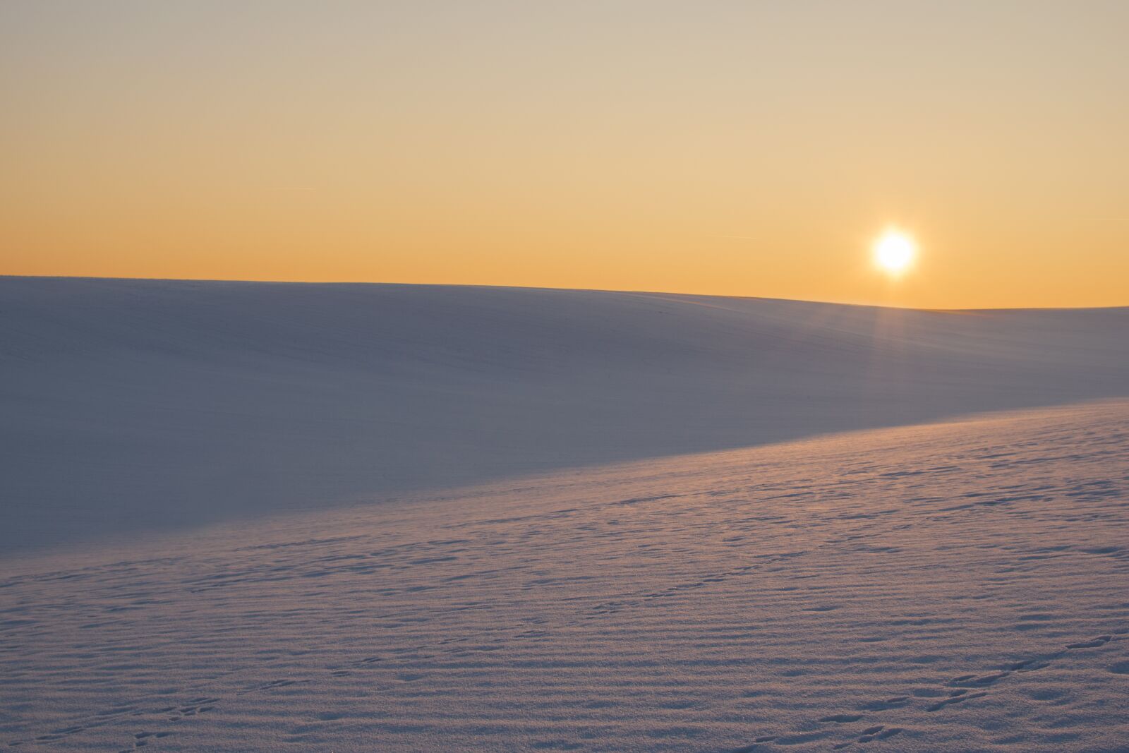 Nikon D5500 sample photo. Sunset, snow, winter photography