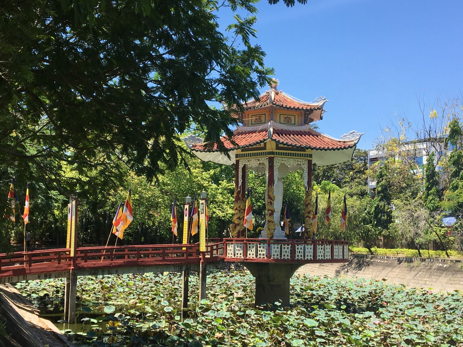 Apple iPhone 6s sample photo. Hồ, sen, chùa photography