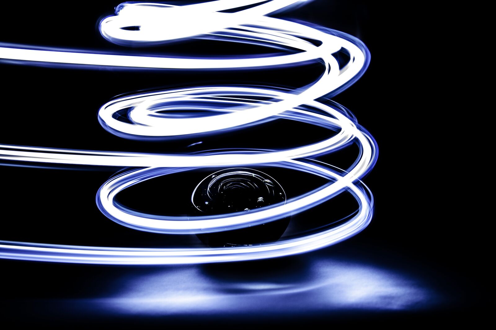 Canon EOS 5D Mark II sample photo. Long exposure, led, blue photography
