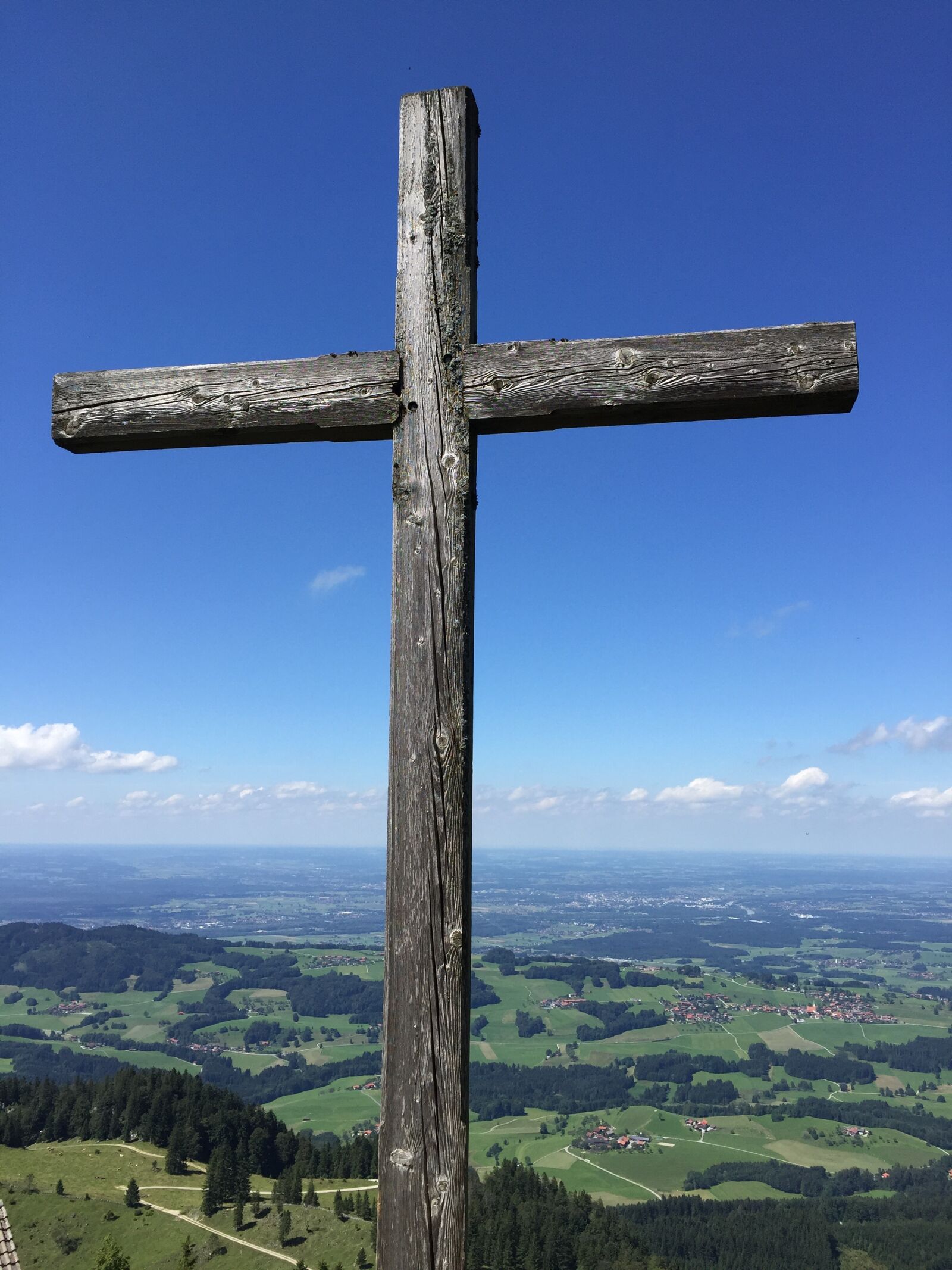 Apple iPhone 6 sample photo. Cross, wood, wayside cross photography