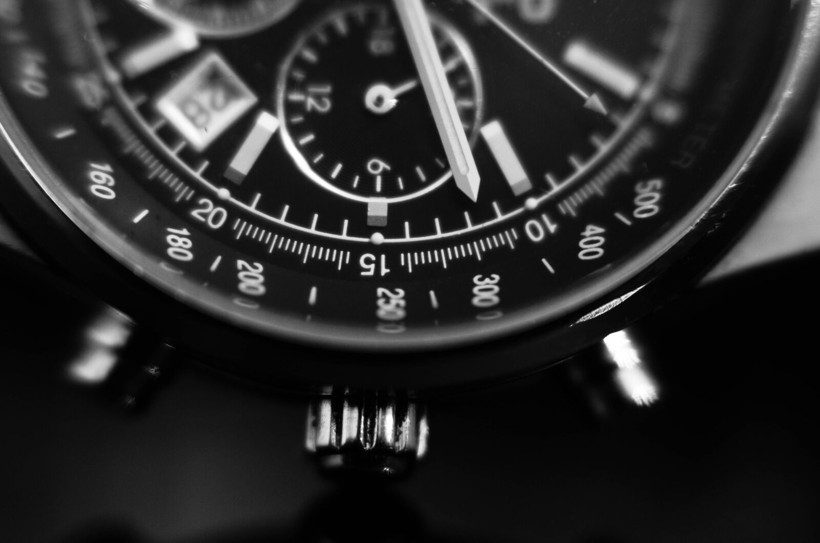 Nikon D7000 sample photo. Watch, black and white photography