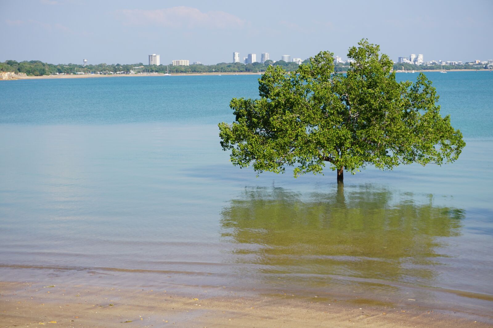 Sony a6000 sample photo. Beach, city, calm photography