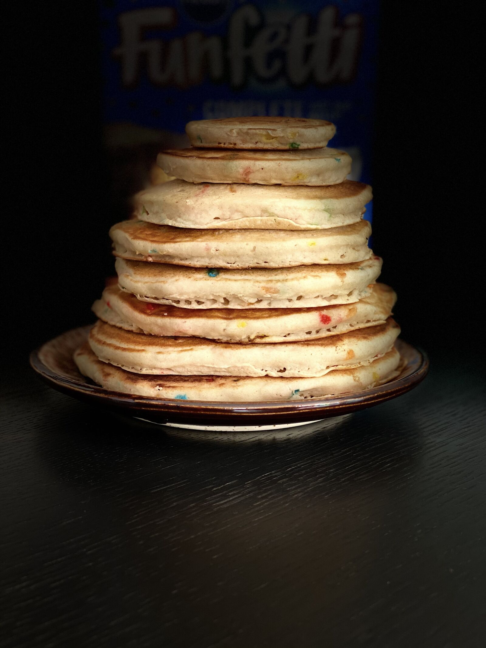 iPhone 11 Pro Max back dual camera 6mm f/2 sample photo. Pancakes, stack of pancakes photography