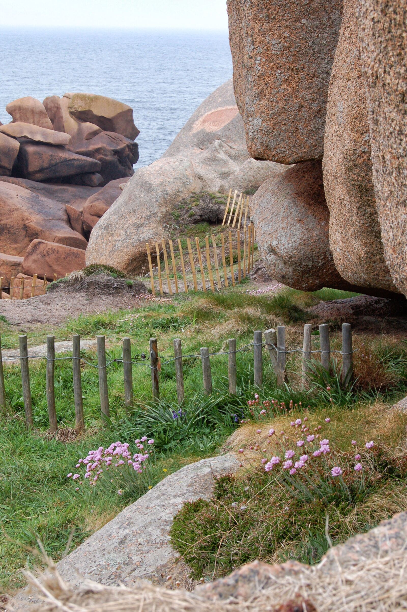 Nikon D50 sample photo. France, brittany, pink granite photography
