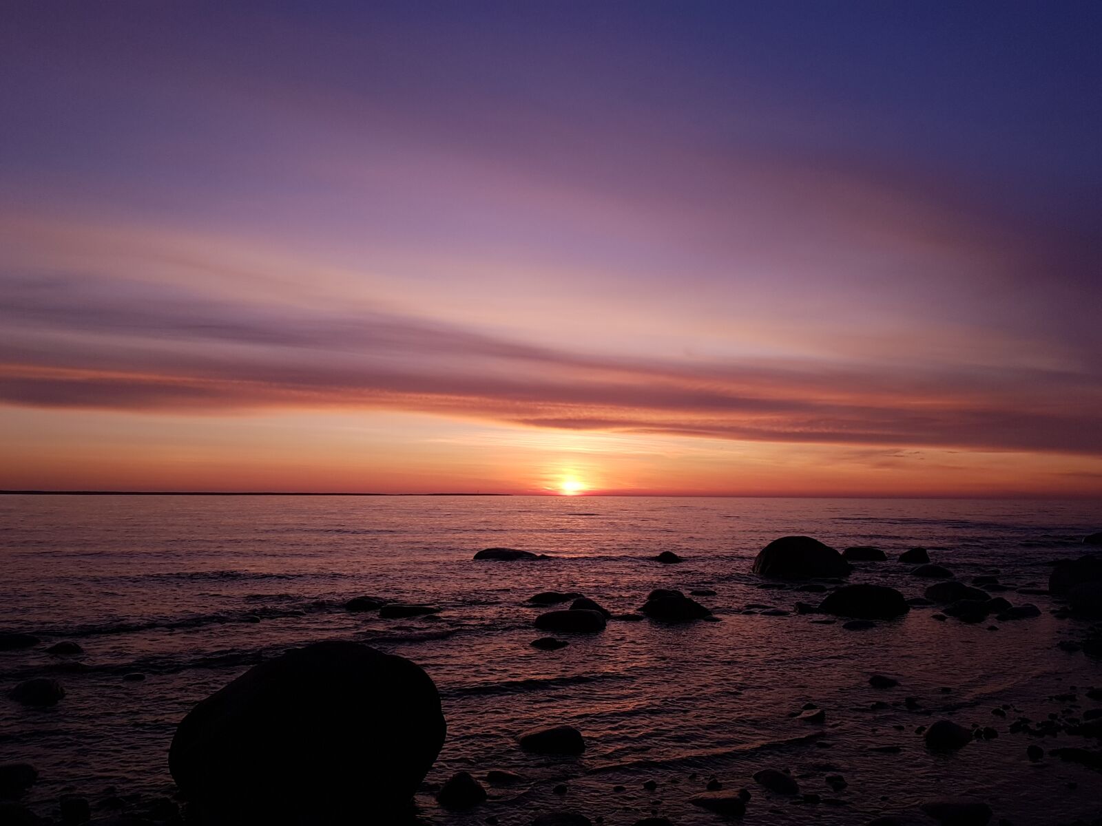 Samsung Galaxy S8 sample photo. Sunset, sky, sea photography