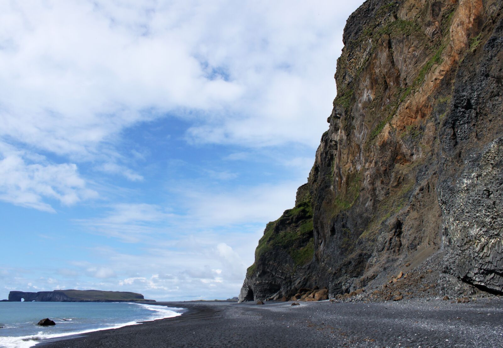 Canon EOS 500D (EOS Rebel T1i / EOS Kiss X3) sample photo. Beach, cliff, iceland photography