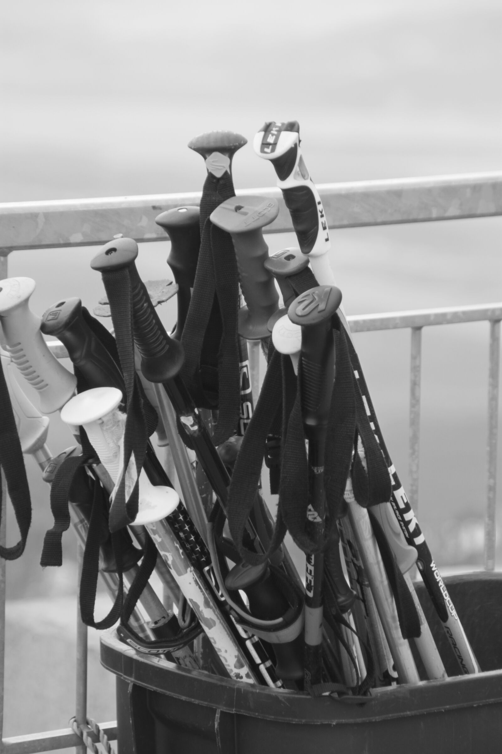 Canon EOS 500D (EOS Rebel T1i / EOS Kiss X3) sample photo. Ski poles, teton village photography
