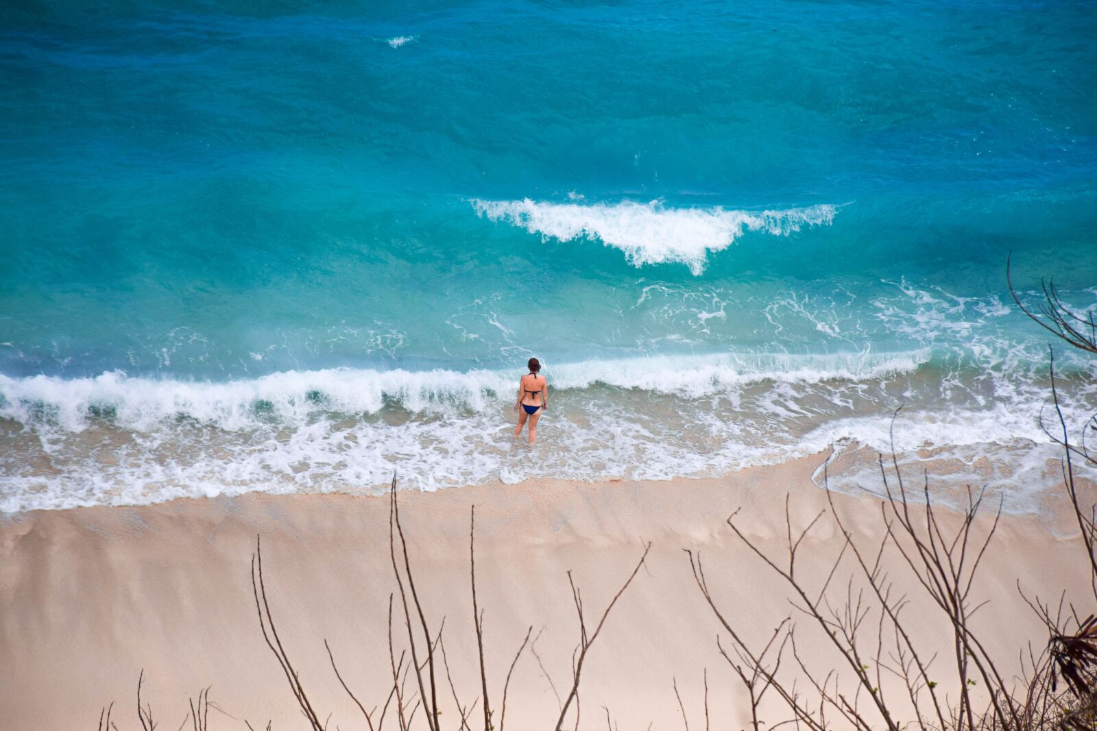 Nikon D5300 sample photo. Alone, woman, beach photography