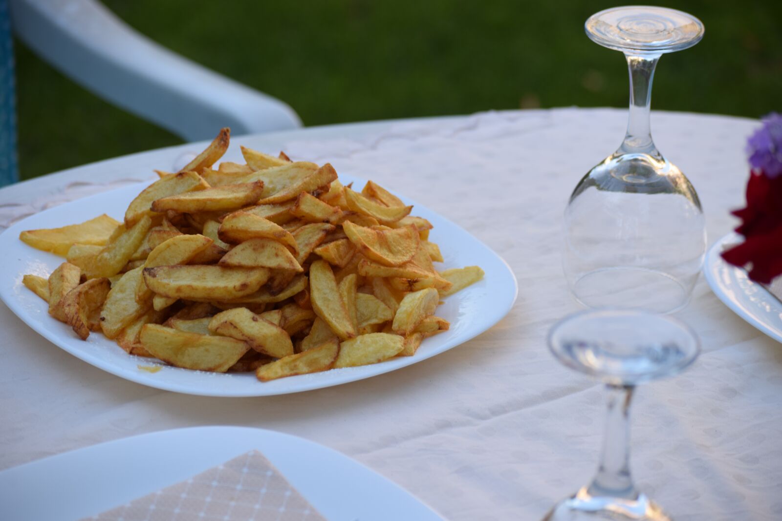 Nikon D3300 sample photo. French fries, homemade, vegetables photography