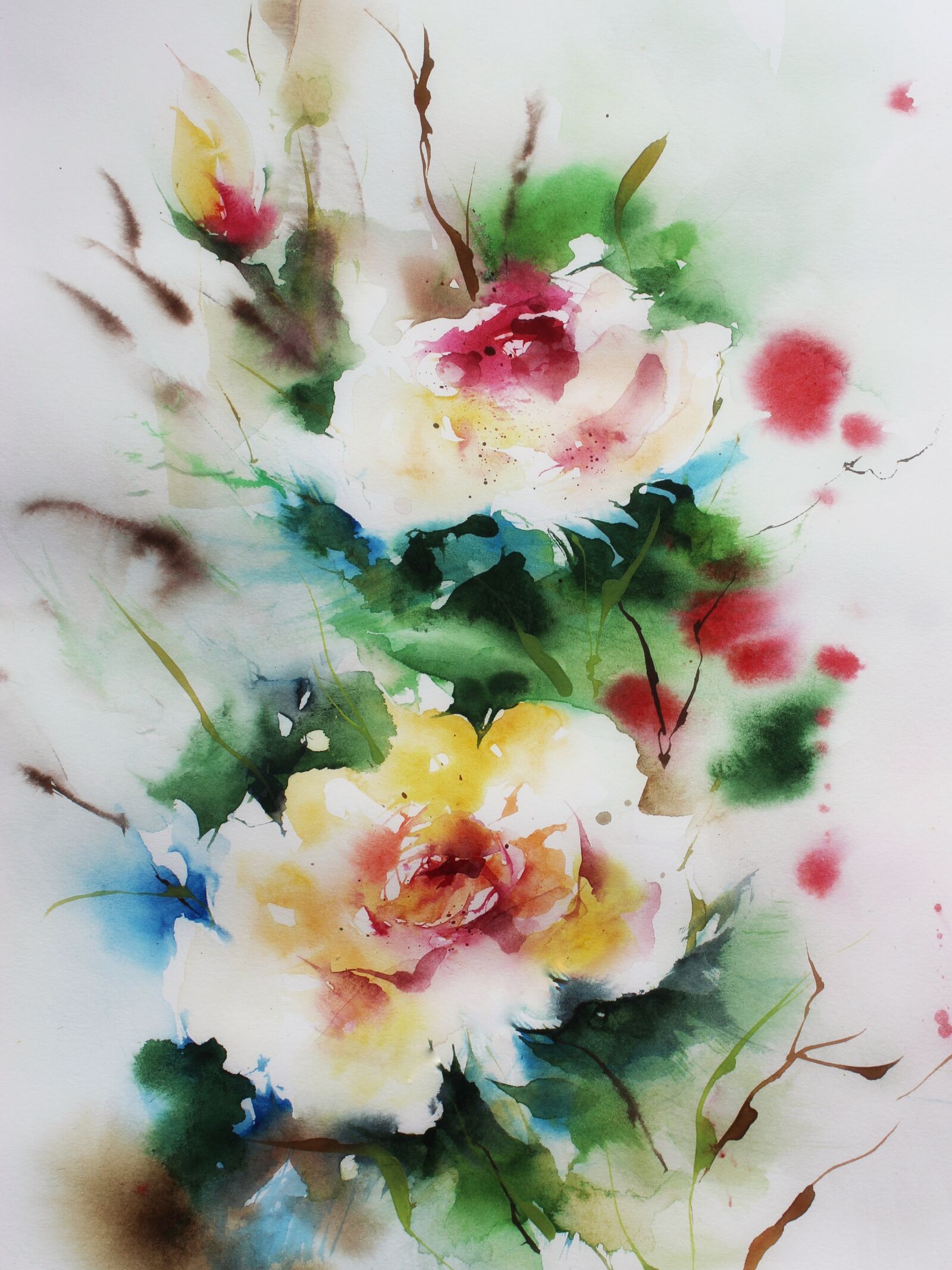 Canon EOS 1300D (EOS Rebel T6 / EOS Kiss X80) sample photo. Watercolour painting, watercolor, yellow photography