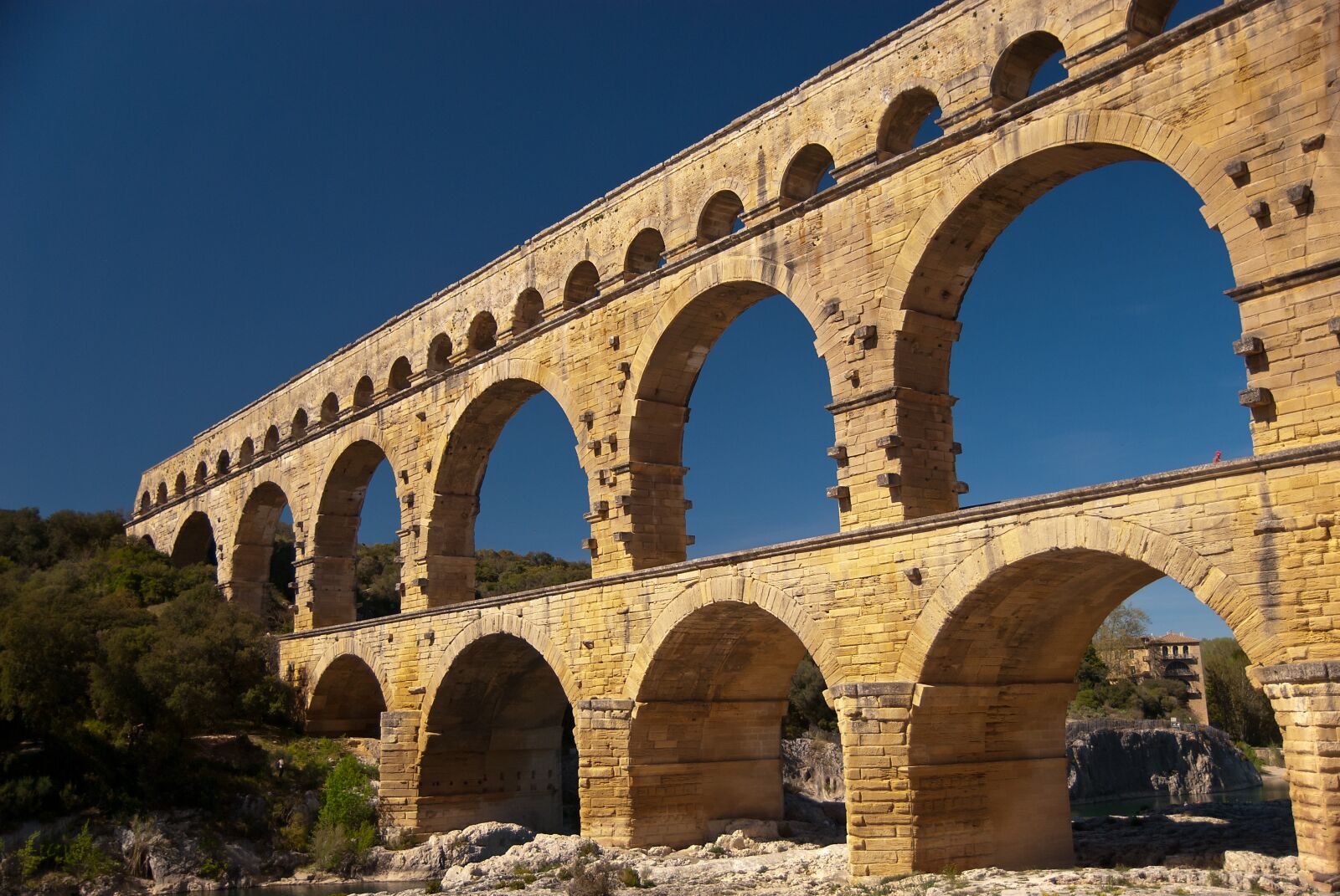 Nikon D200 sample photo. Bridge, pont du gard photography
