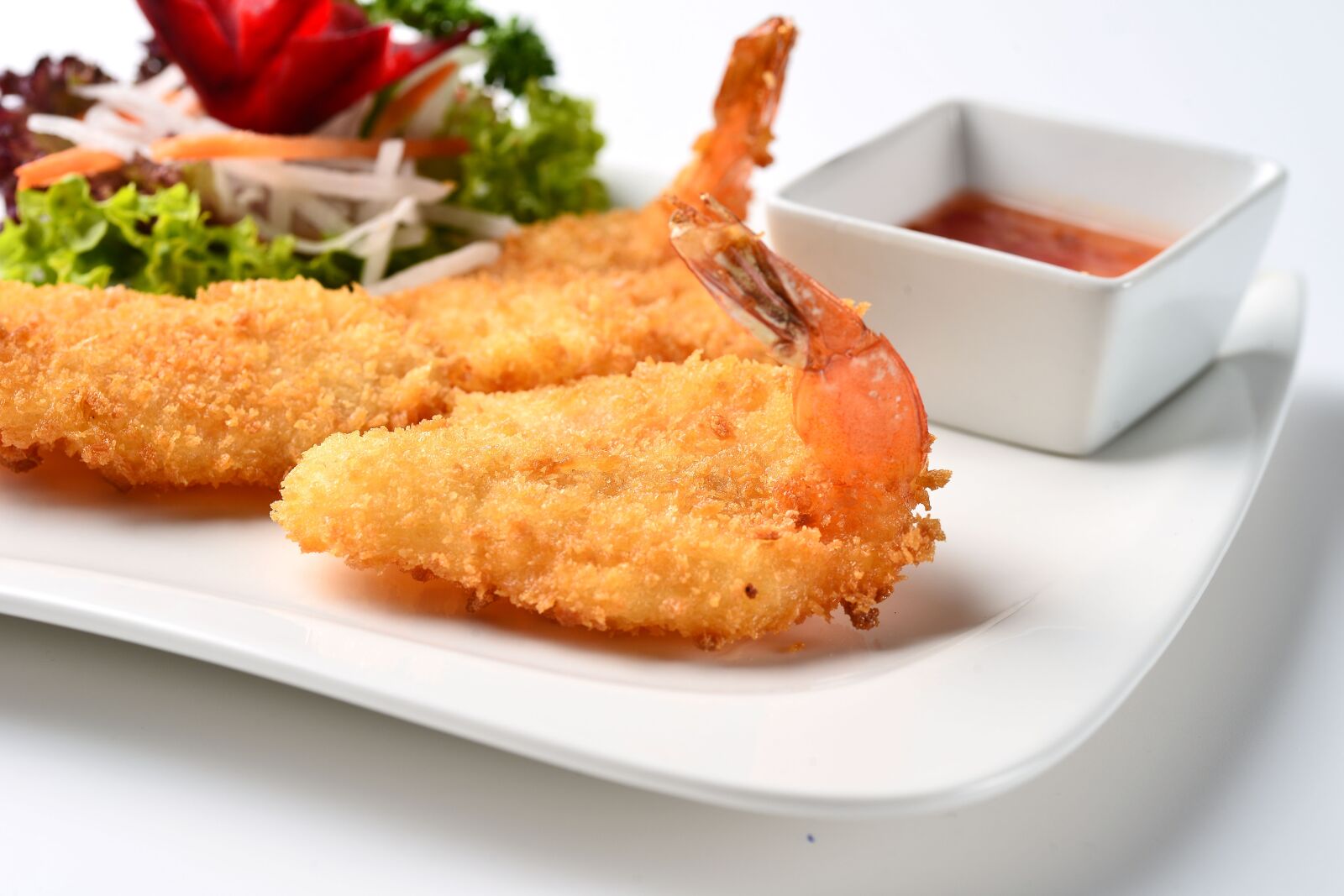 Nikon D800 sample photo. Prawn, plate, dinner photography