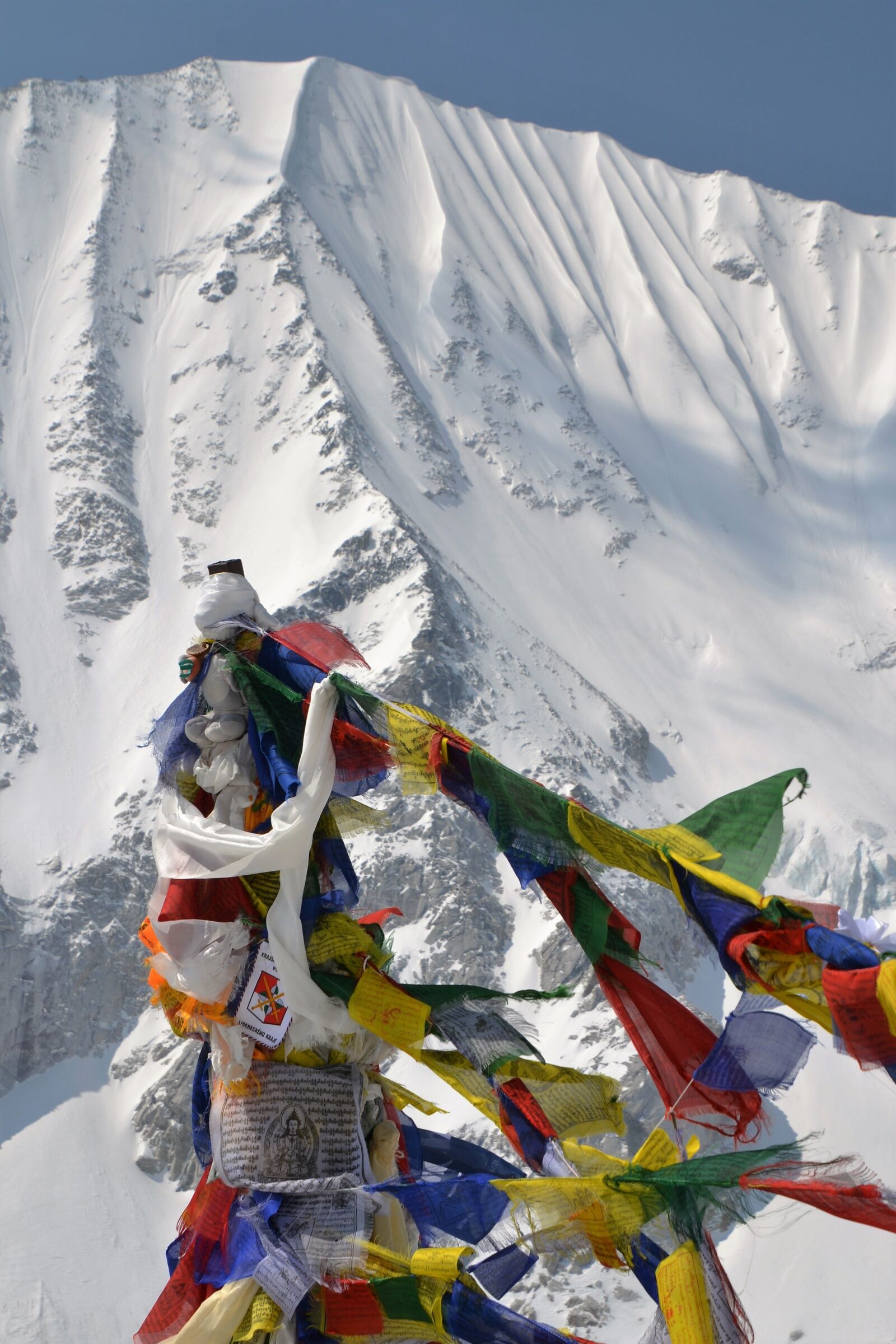 Nikon D3100 sample photo. Flags, nepal, mountain photography