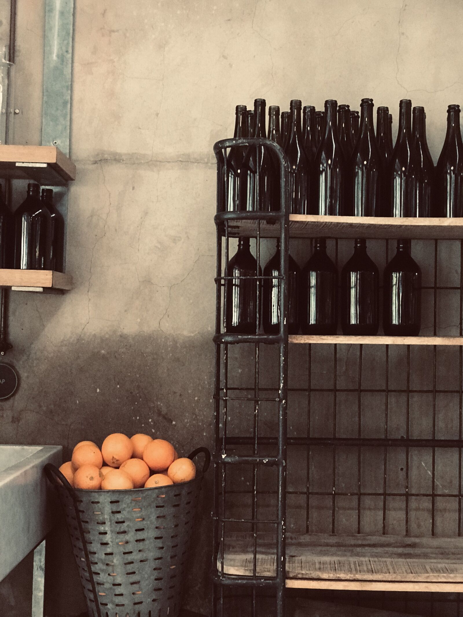 iPhone 7 Plus back dual camera 6.6mm f/2.8 sample photo. Glass bottle, food, kitchen photography