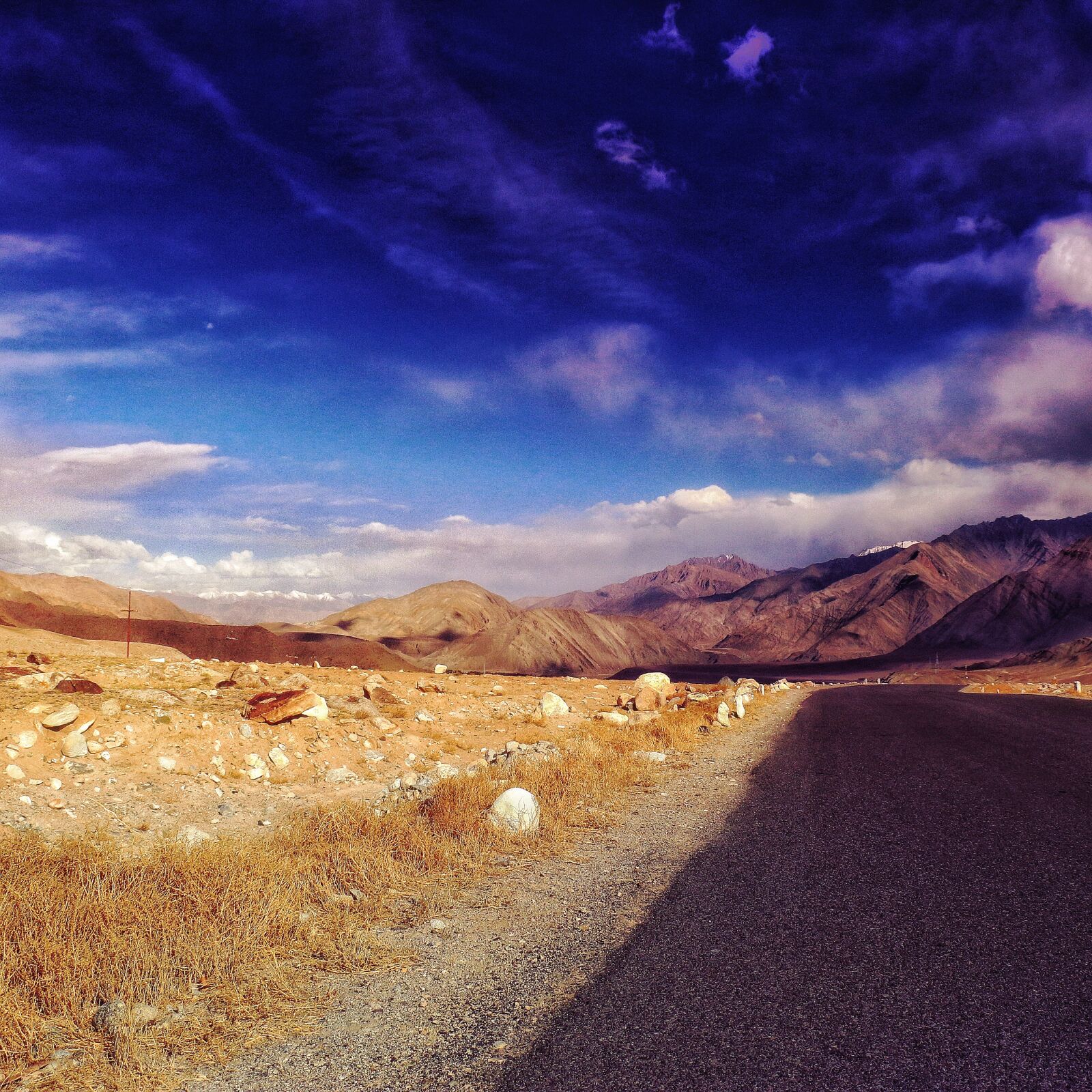 Canon EOS 70D sample photo. Blue, sky, highway, mountain photography