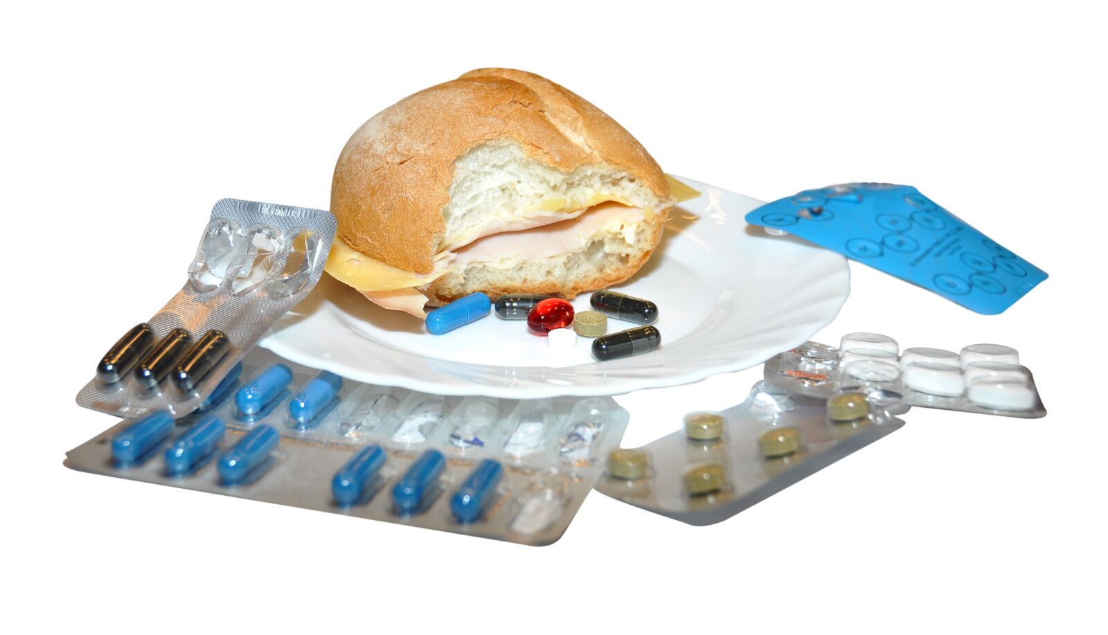 Nikon D90 sample photo. Drug, supplement, bread photography