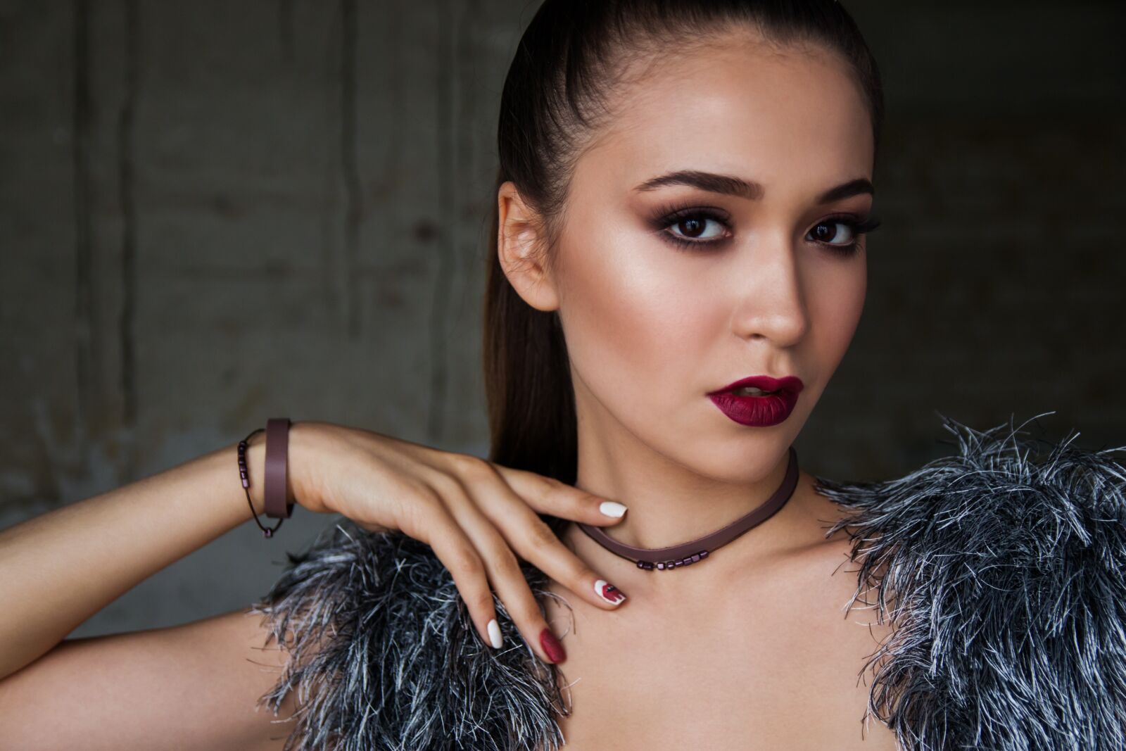 Canon EOS 70D sample photo. Concrete wall, loft, girl photography