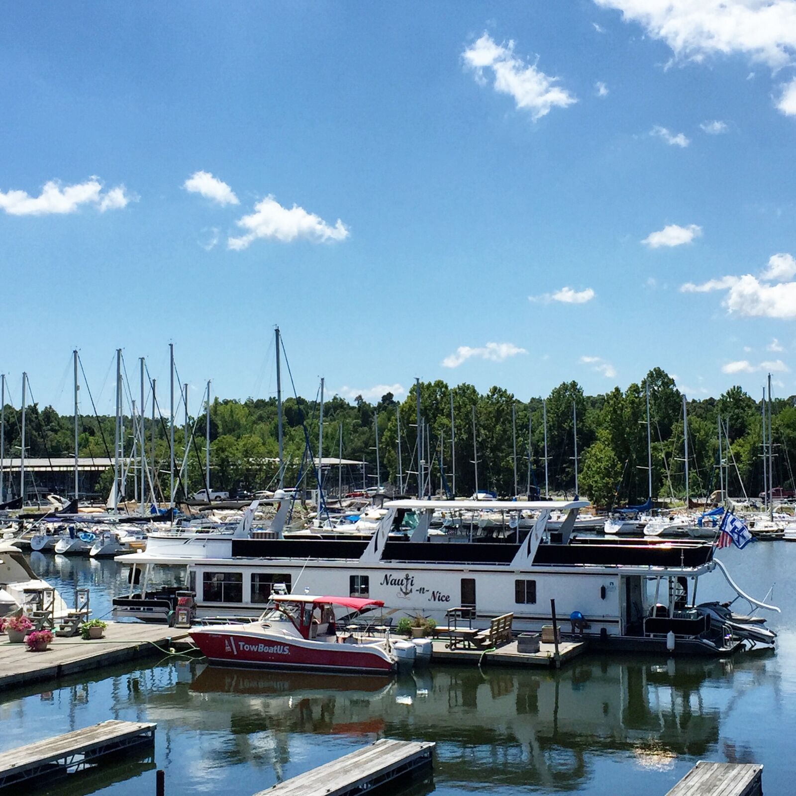 iPhone 6 Plus back camera 4.15mm f/2.2 sample photo. Marina, fuel, boat photography