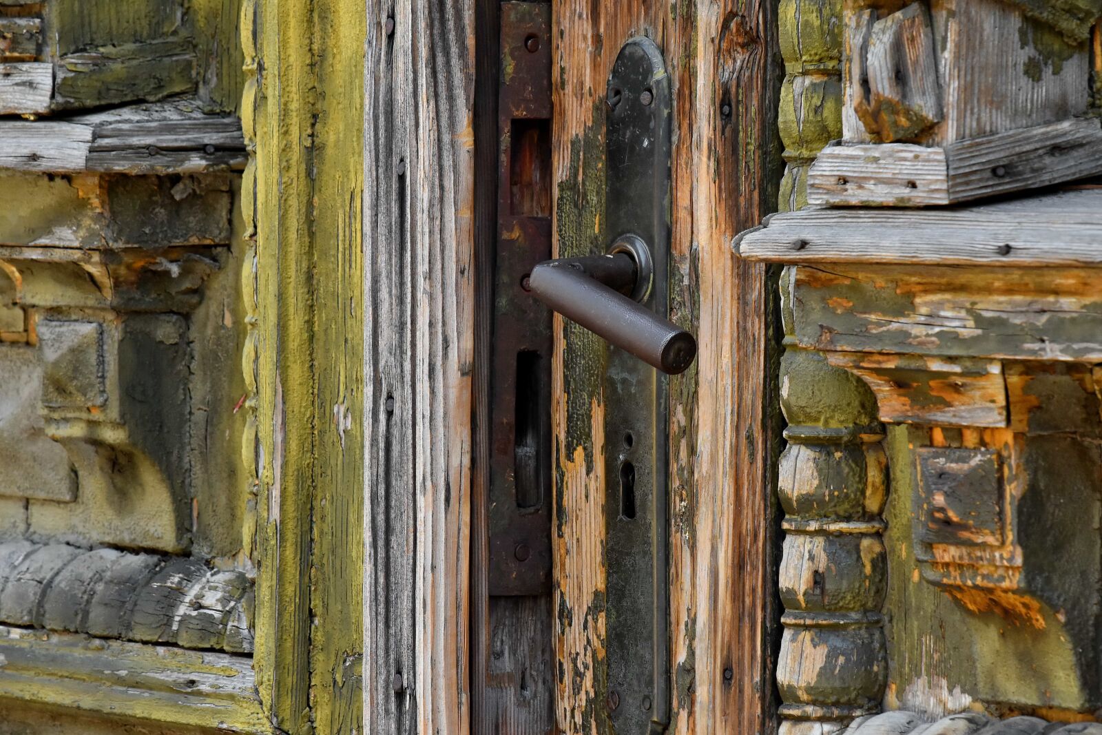 Nikon D5500 sample photo. Carpentry, decay, front door photography