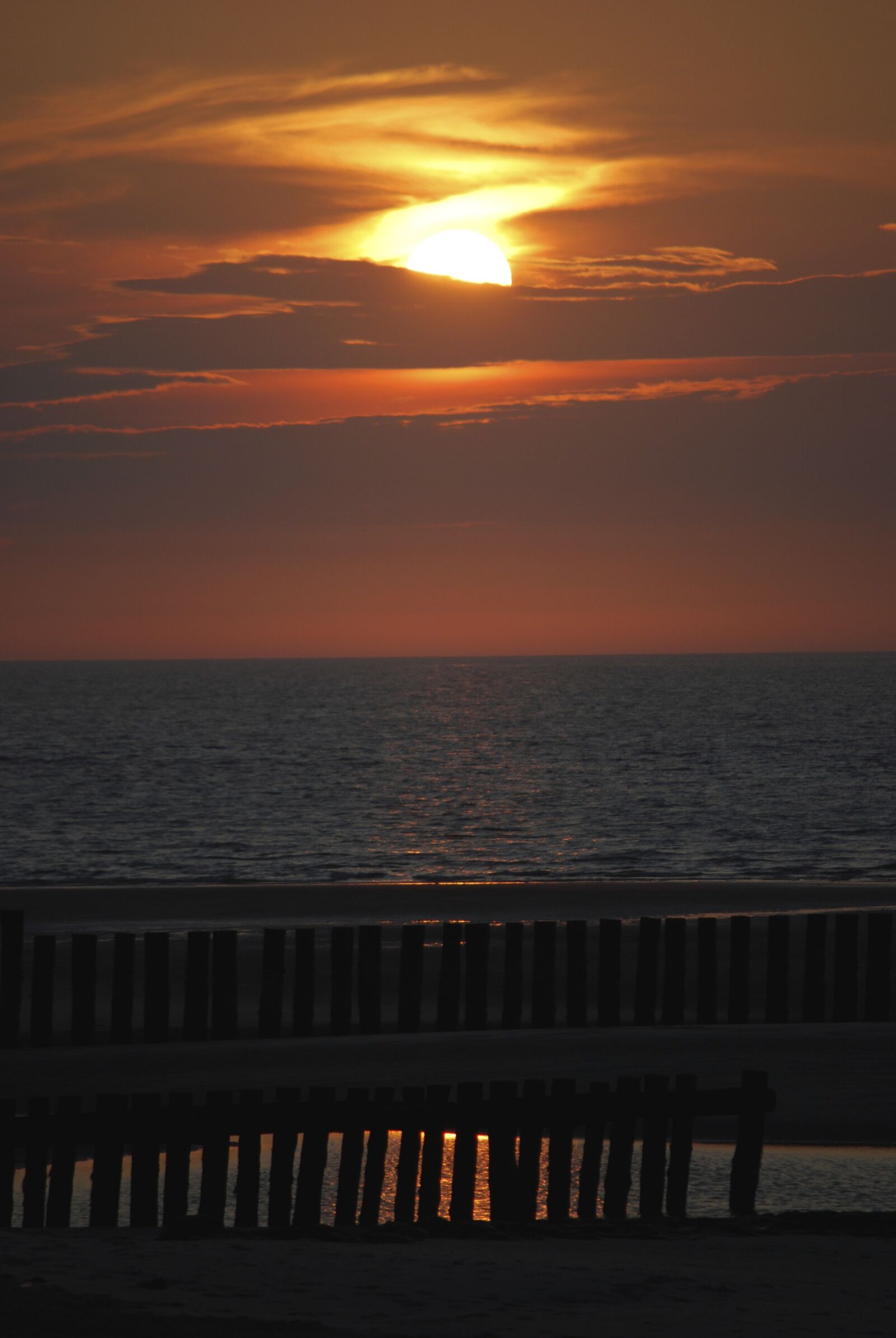 Nikon D60 sample photo. Sunset, wangerooge, lake photography