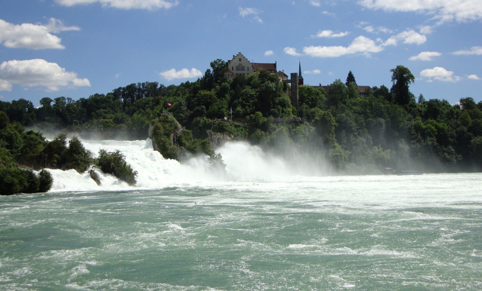 Sony DSC-W215 sample photo. Rhine falls, water, waterfall photography