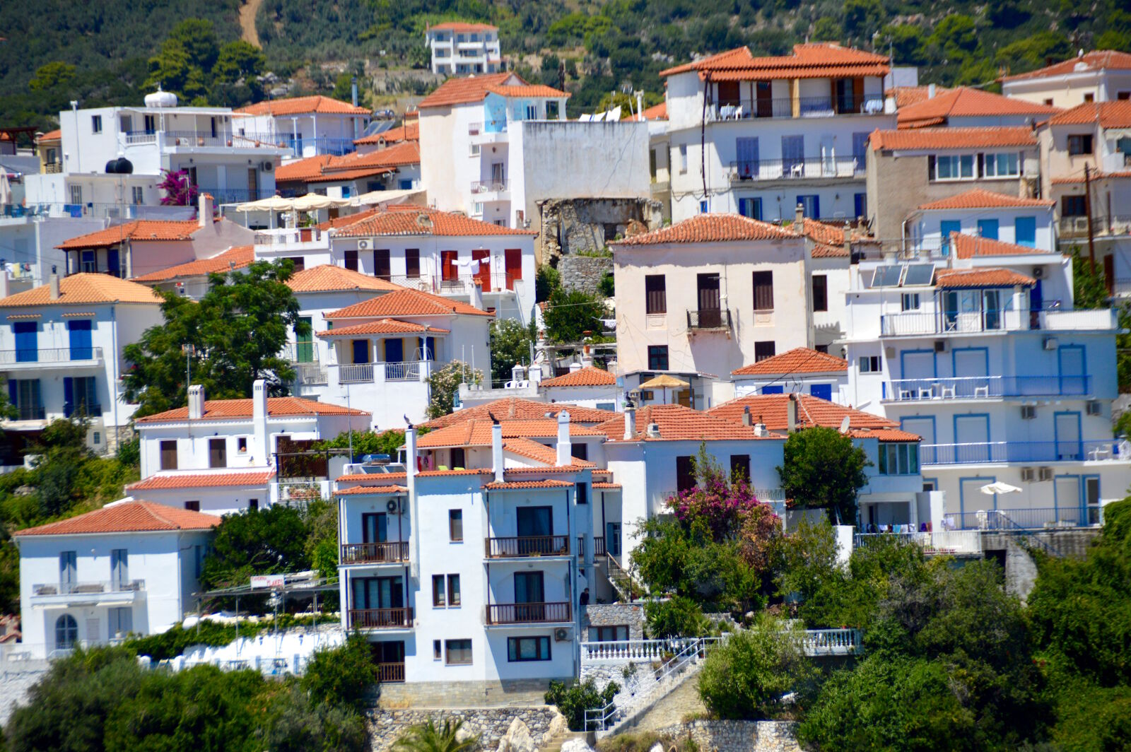 Nikon D3200 sample photo. Greece, skopelos, island, village photography
