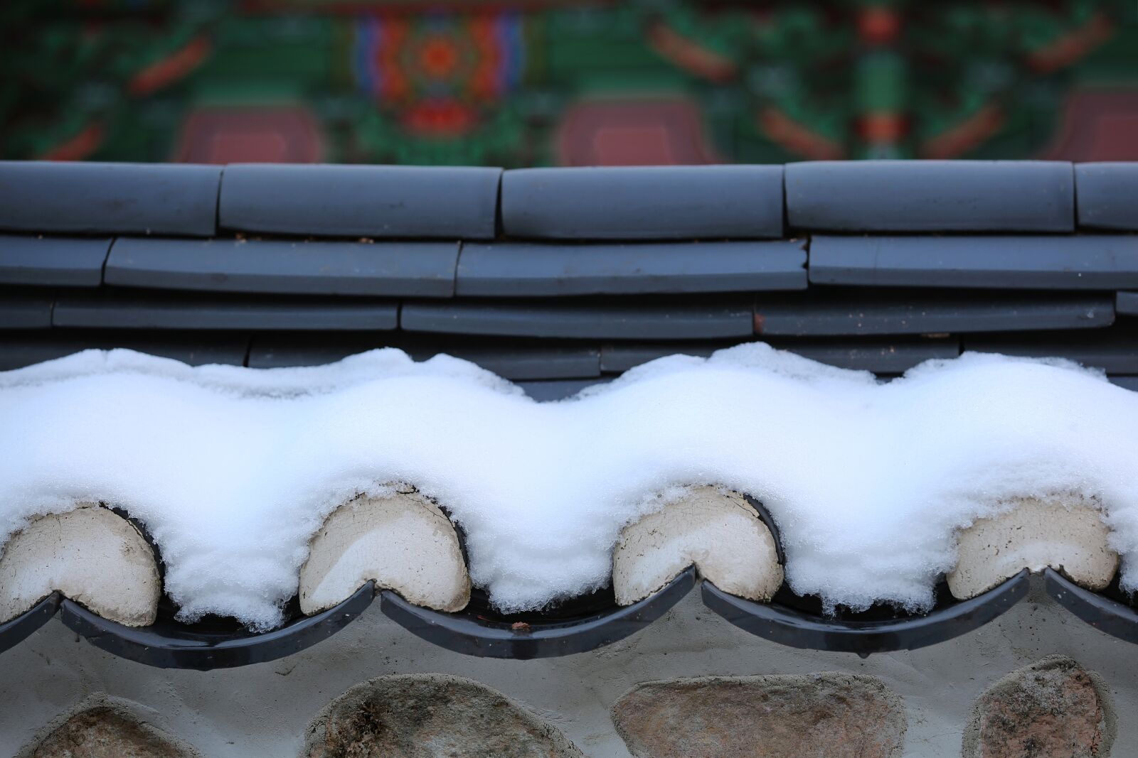 Canon EF 70-200mm F2.8L IS II USM sample photo. Roof tile, snow, winter photography