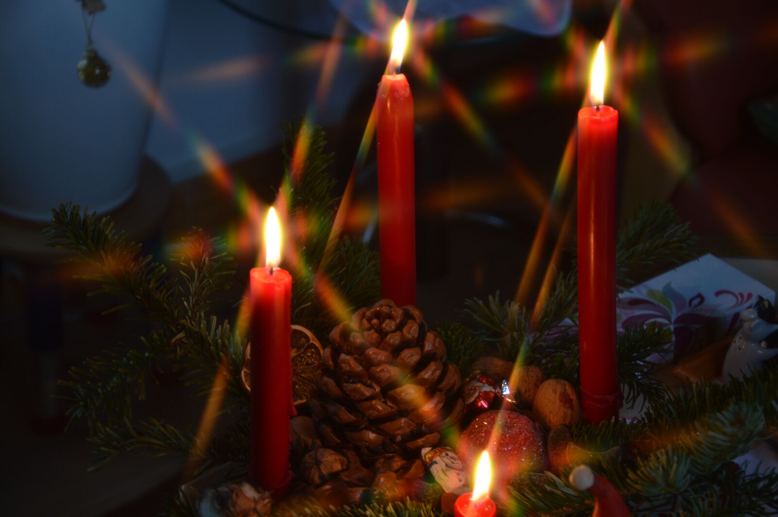 Nikon D3200 sample photo. Christmas, candles, bill photography