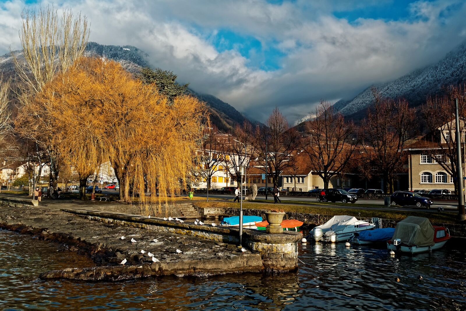 Nikon D50 sample photo. Villeneuve, geneva, lake photography