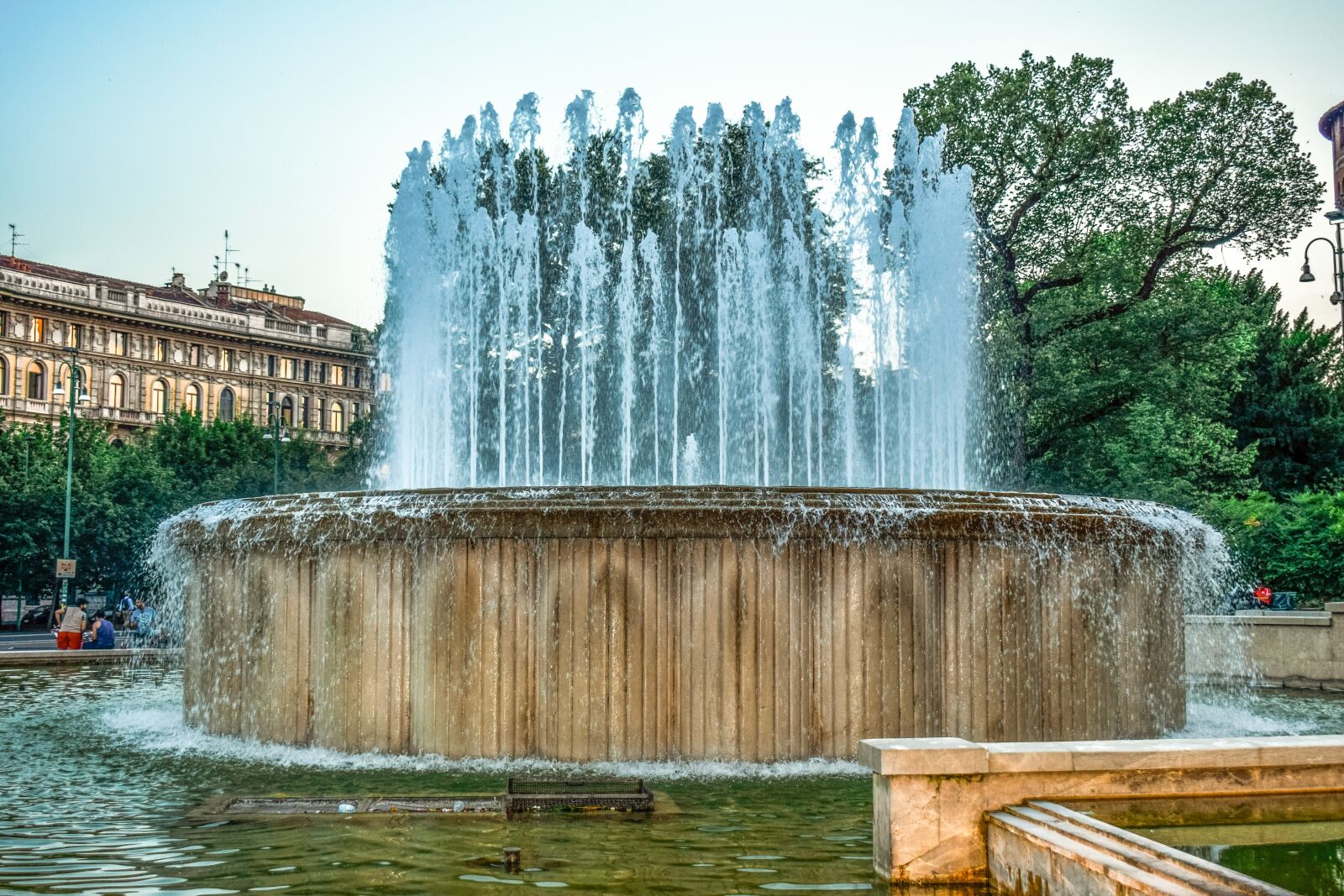 Nikon D3300 sample photo. Fountain, square, water photography
